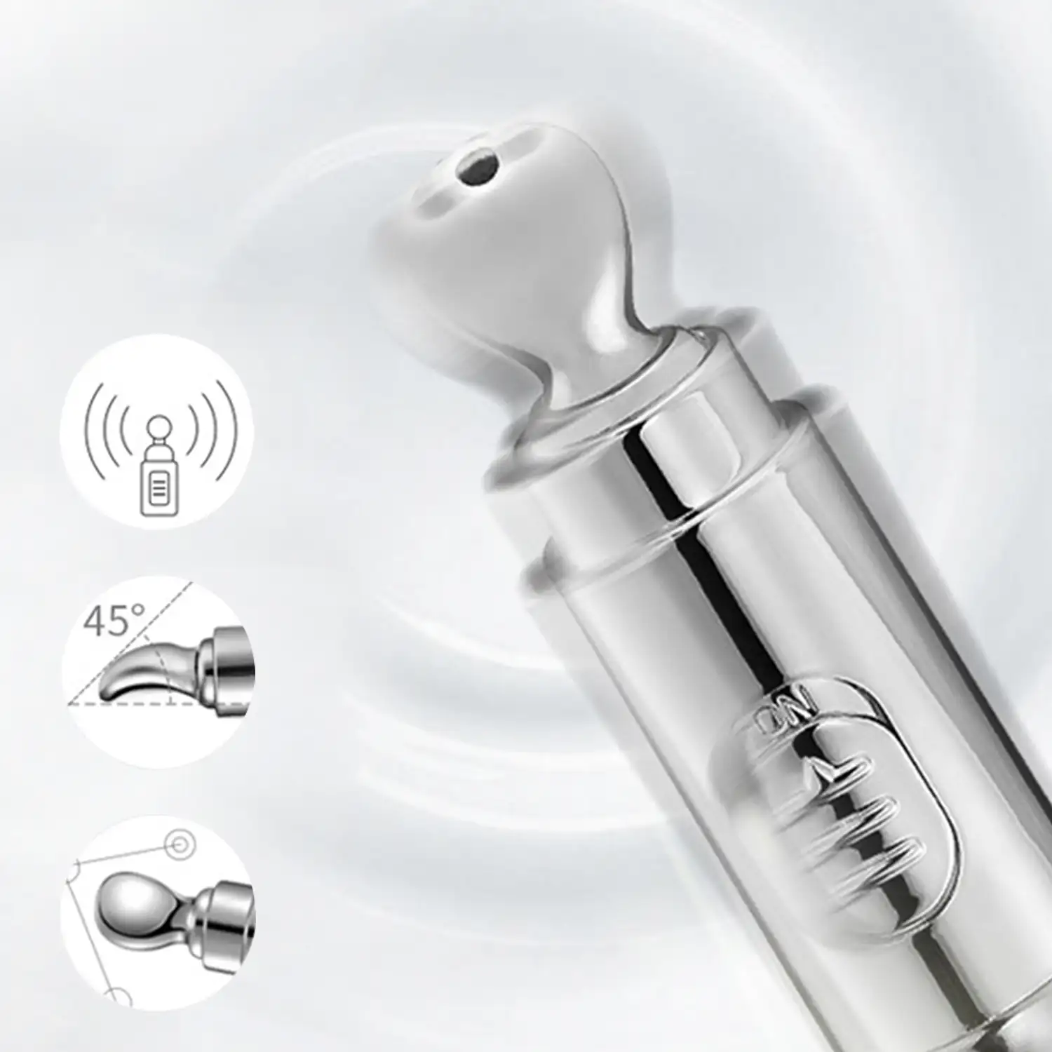 Masajeador de contorno de ojos, microvibraciones de alta frecuencia. Efecto relajante, reafirmante.