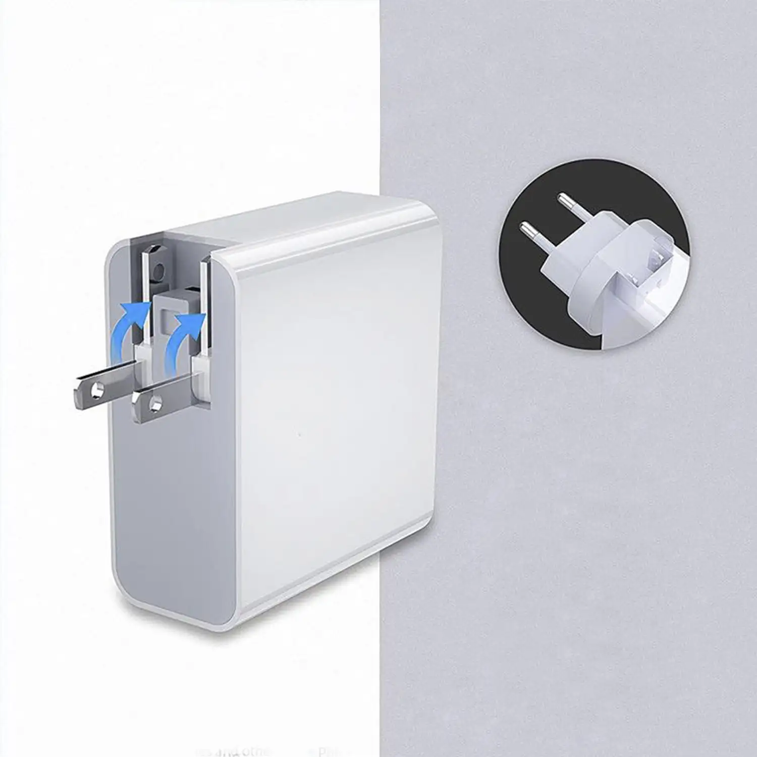Cargador USB PD48W. Salidas PD30W+QC3.0 18W+2.4A. Enchufe: US/EU