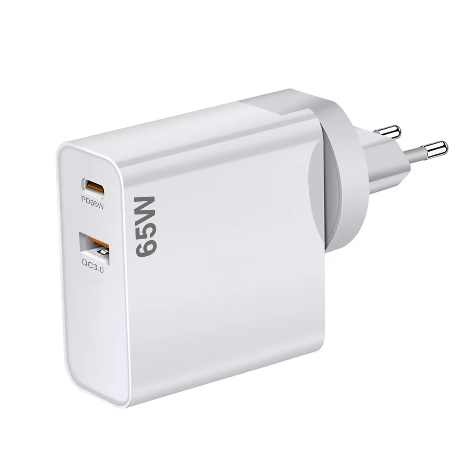 Cargador USB PD65W, QC3.0 18W. Enchufe: US/EU