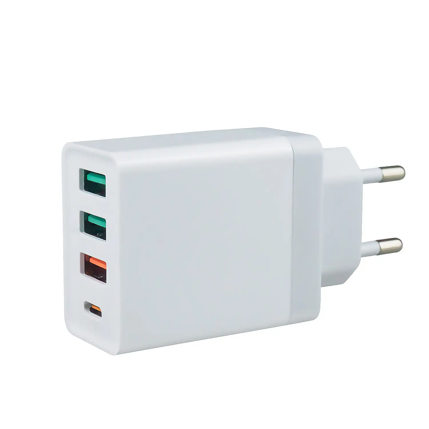 Cargador USB con doble puerto de 20 W + doble puerto de 2,4 A. Enchufe: US/EU