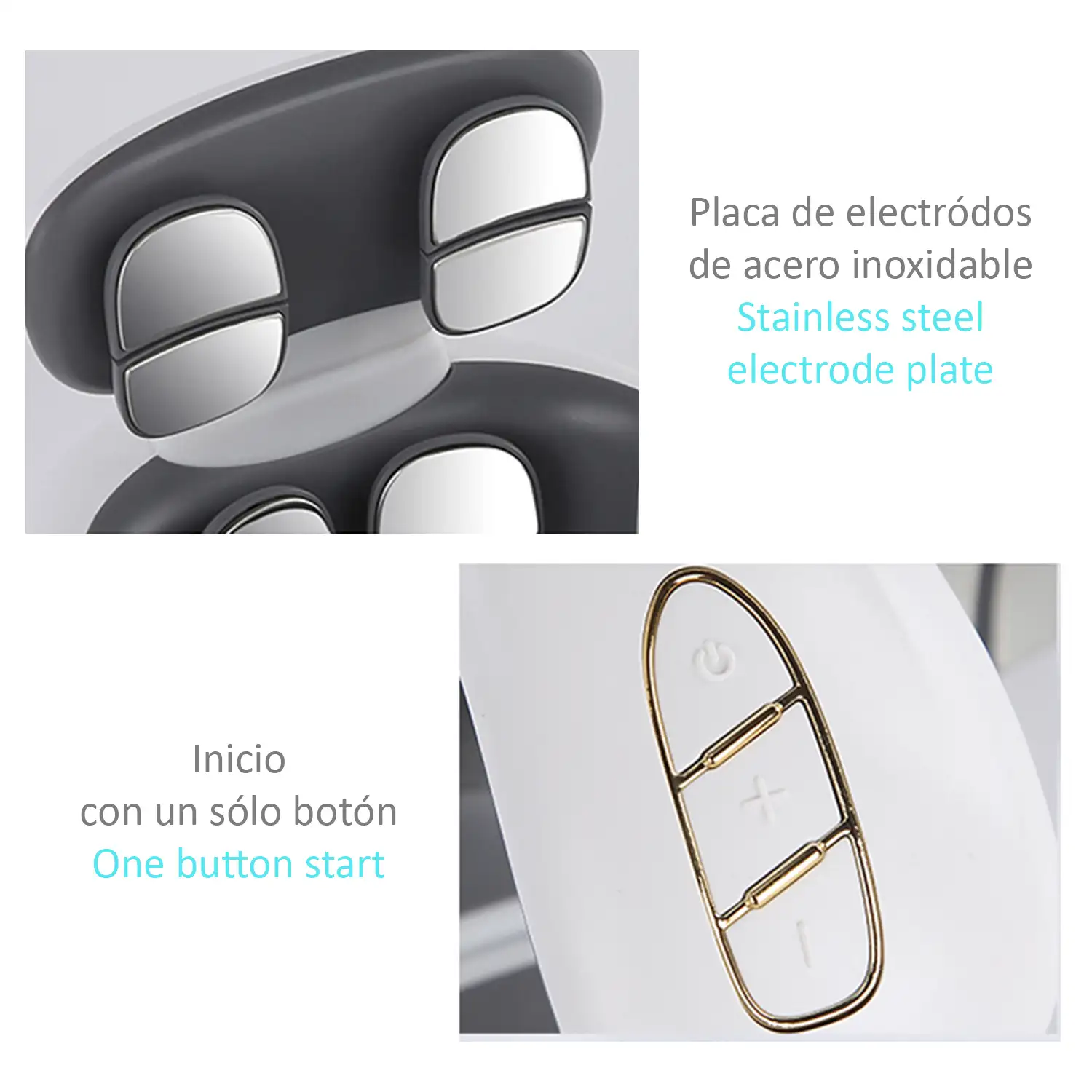Masajeador de cuello JT-99 con mando a distancia, modo calor