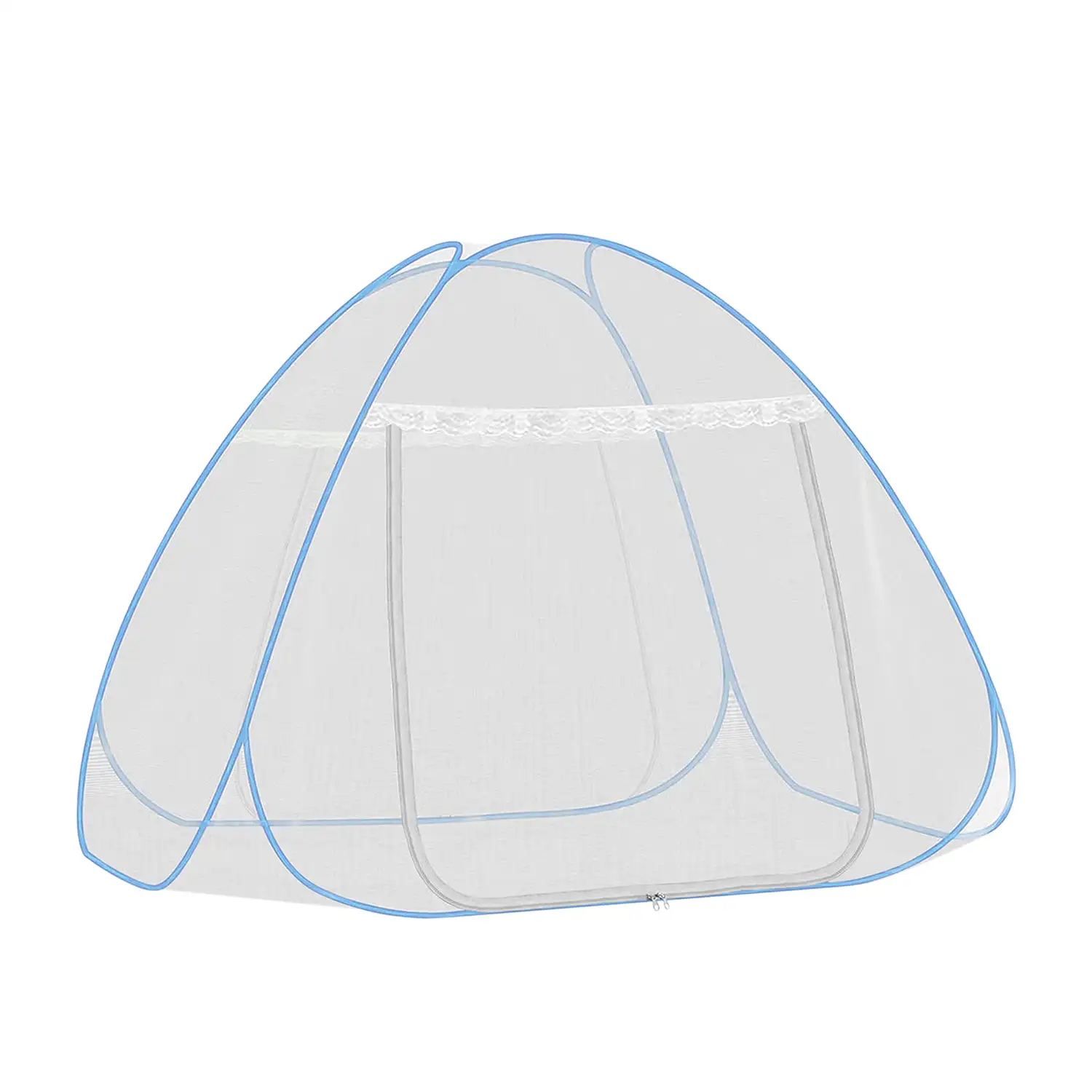 Mosquitera plegable para cama con doble puerta. 180x200cm