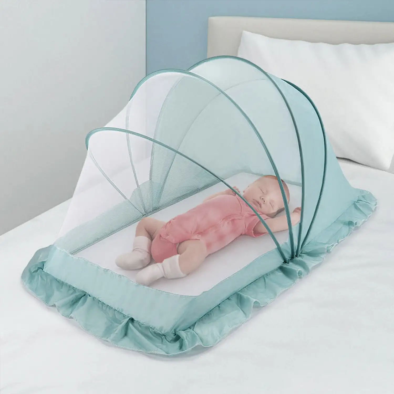 Mosquitera plegable infantil 110x60x65cm, de 0 a 3 años.
