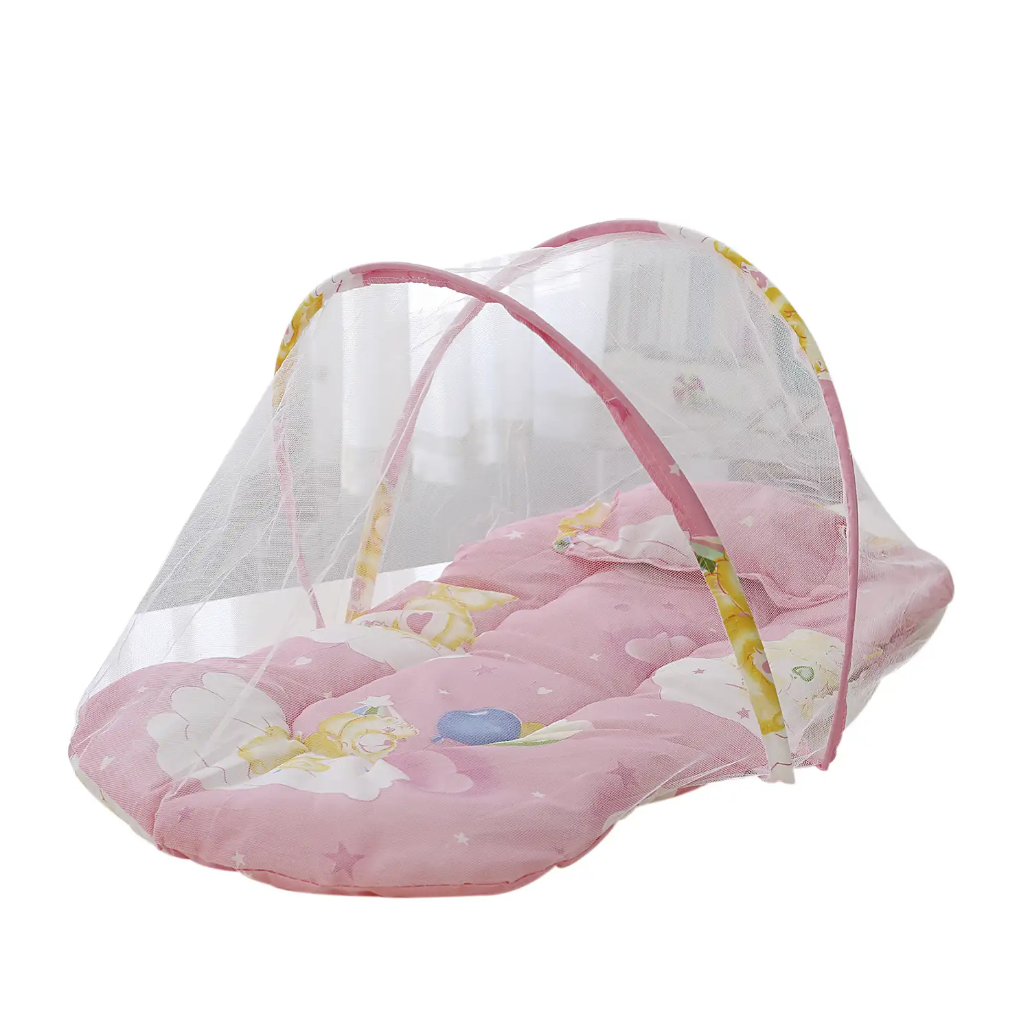 Mosquitera plegable portátil para bebés con colchón y almohada. 60x58x55cm.