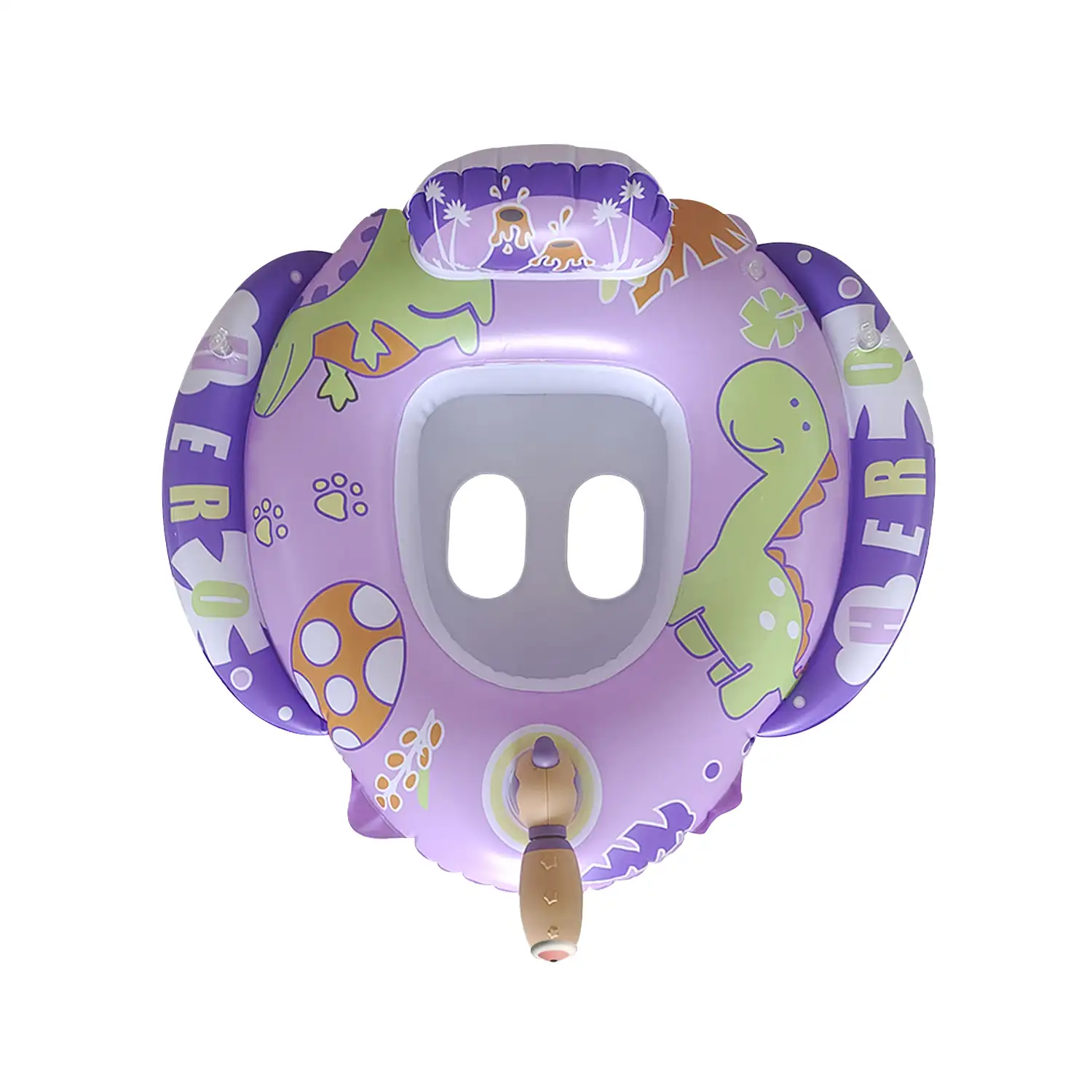 Flotador infantil con pistola de agua. Orificios para piernas. 76x70cm.