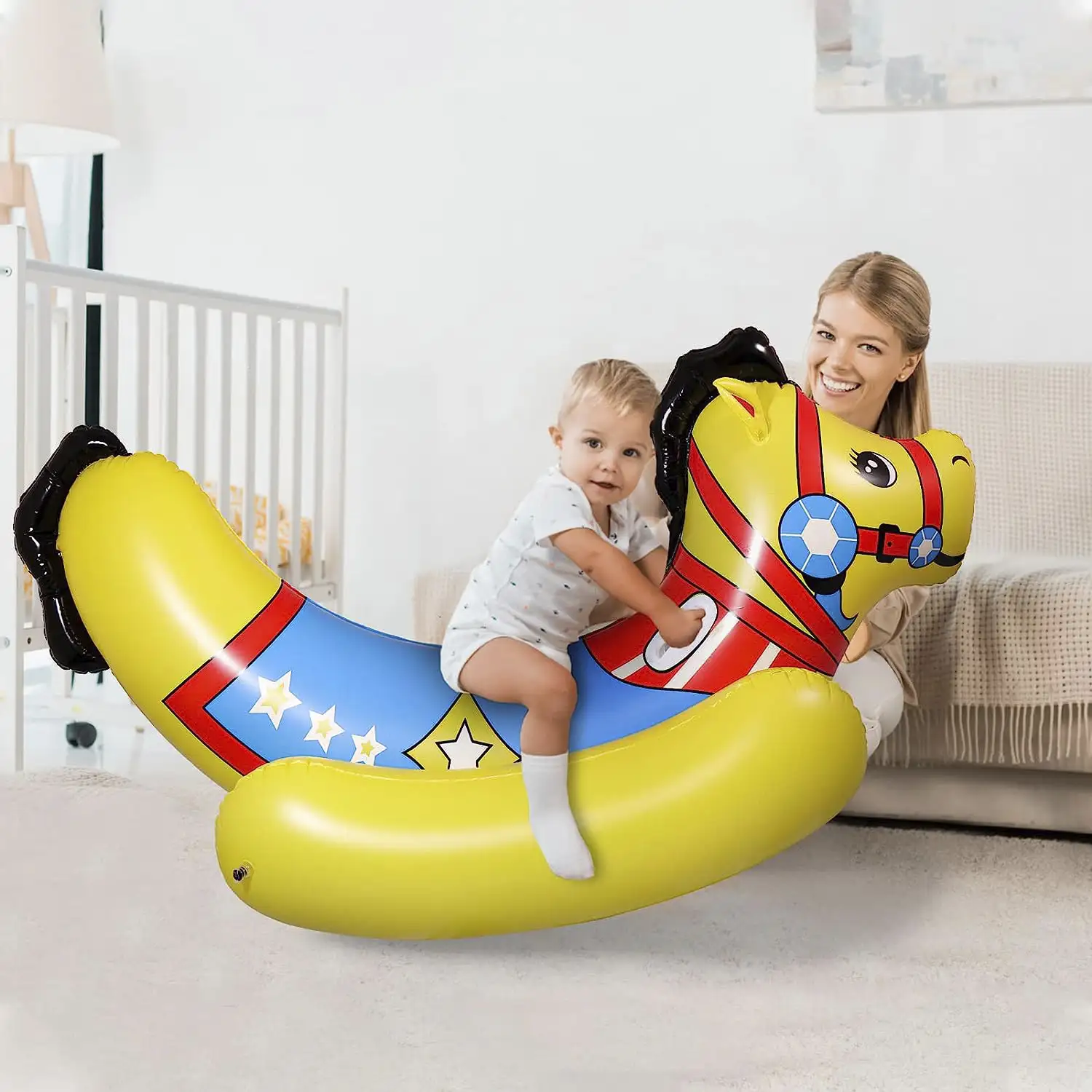 Flotador gigante con forma de caballo. 180x83cm.