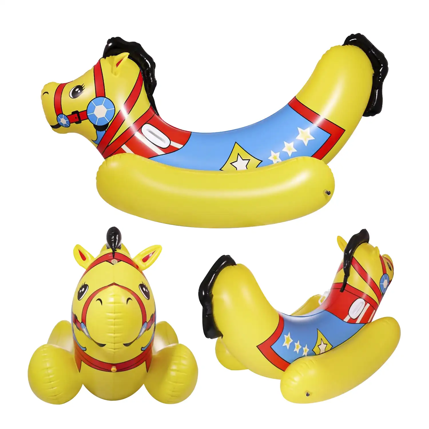 Flotador gigante con forma de caballo. 180x83cm.
