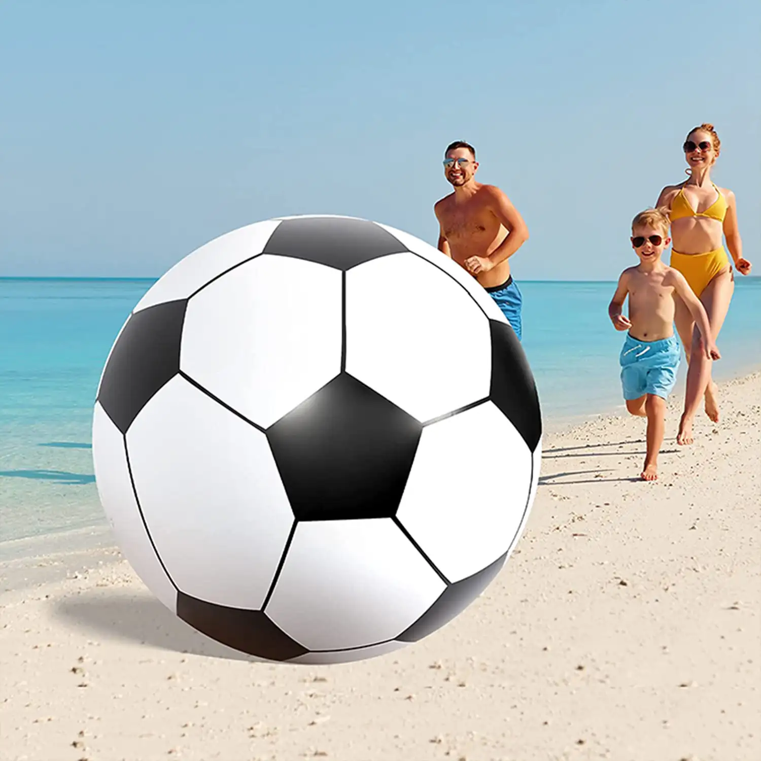 Balón de fútbol hinchable gigante de 100cm.