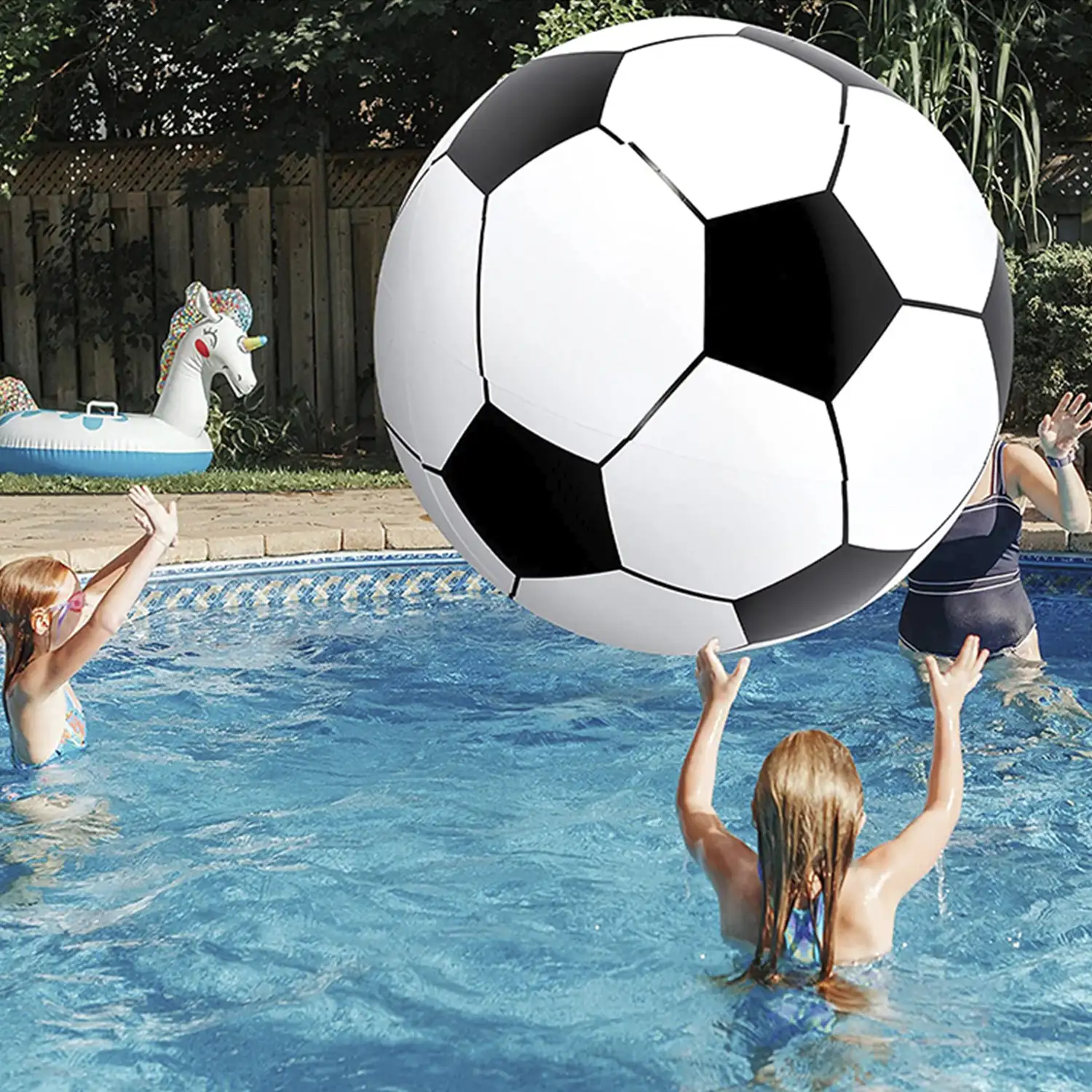 Balón de fútbol hinchable gigante de 100cm.