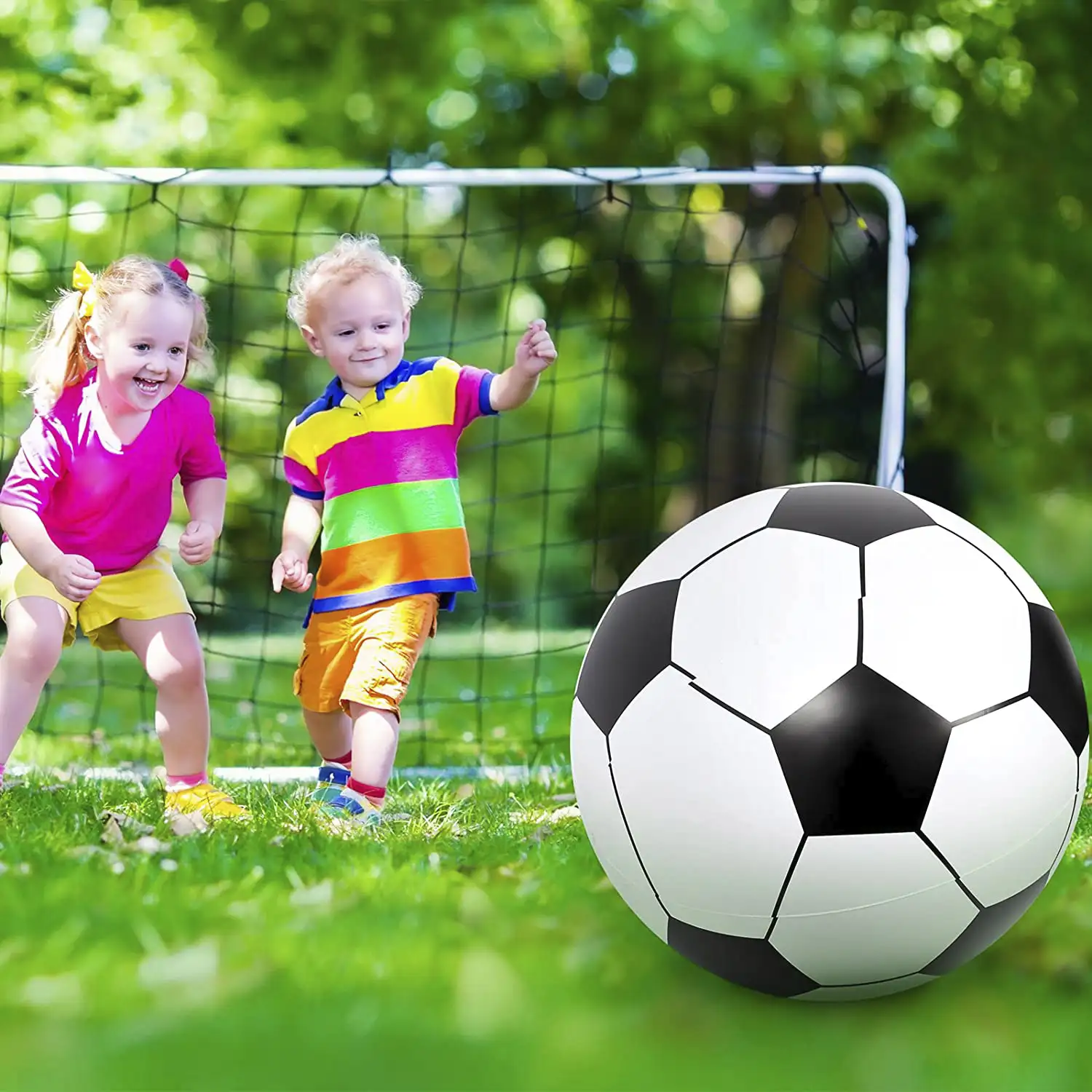 Balón de fútbol hinchable gigante de 100cm.