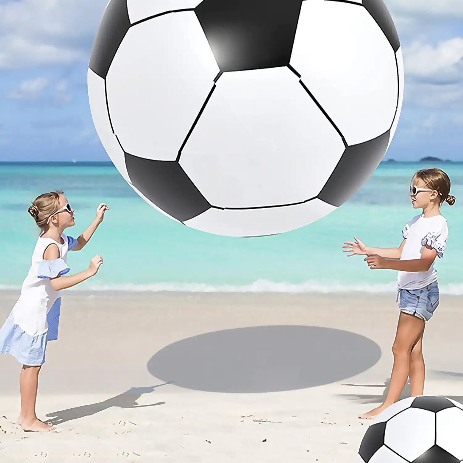 Balón de fútbol hinchable gigante XXL de 150cm.