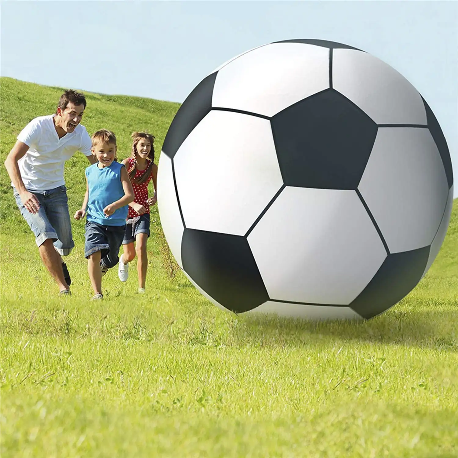 Balón de fútbol hinchable gigante XXL de 150cm.