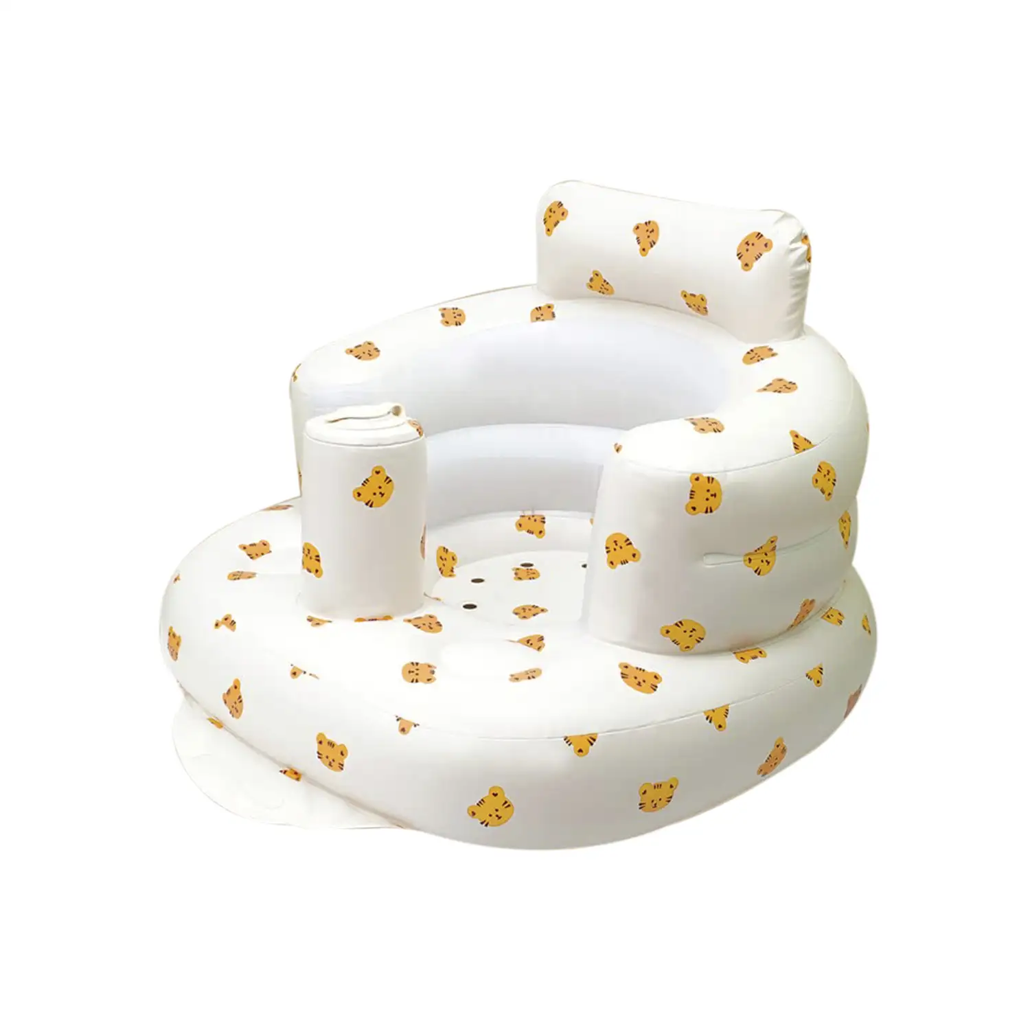 Silla hinchable para bebés, diseño tigres.