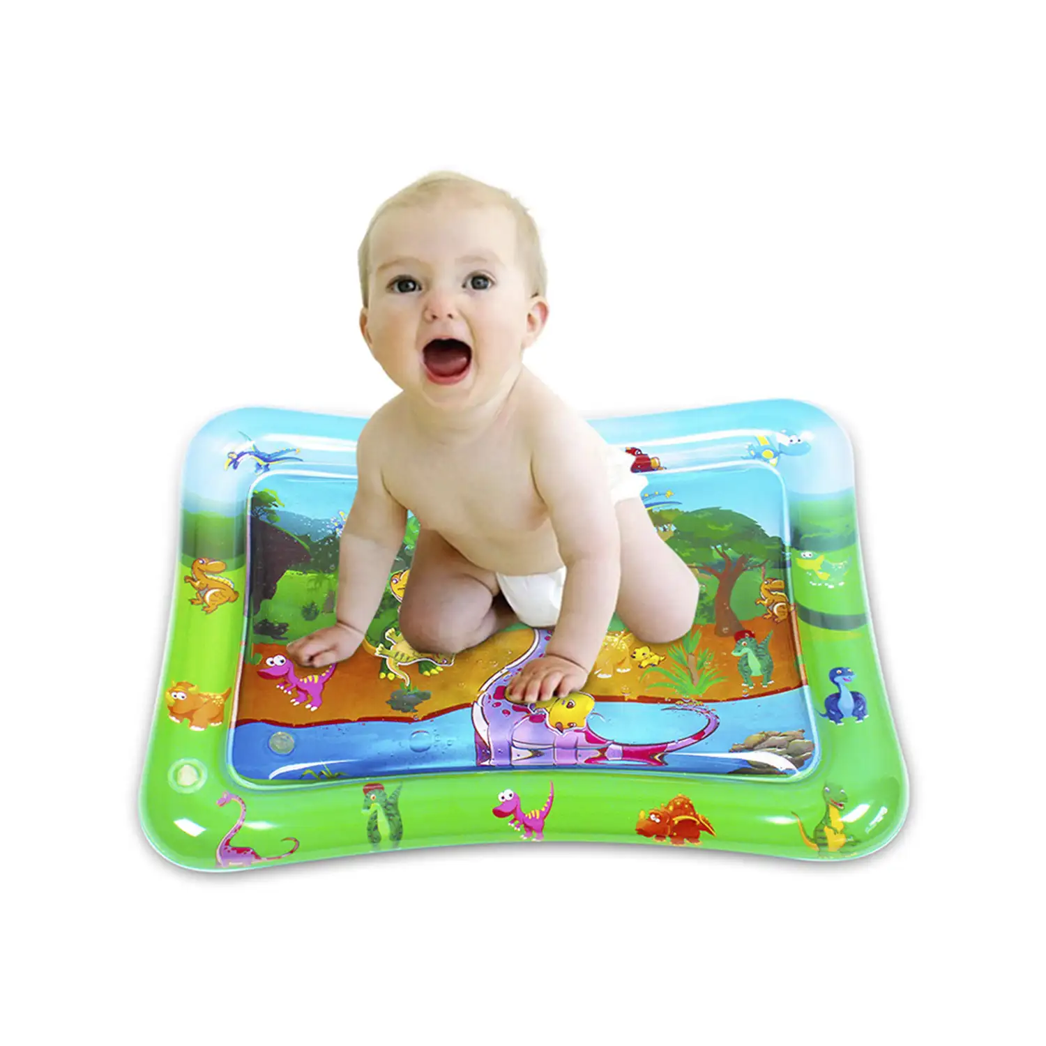 Colchoneta hinchable infantil diseño dinosaurios. 70x50cm.