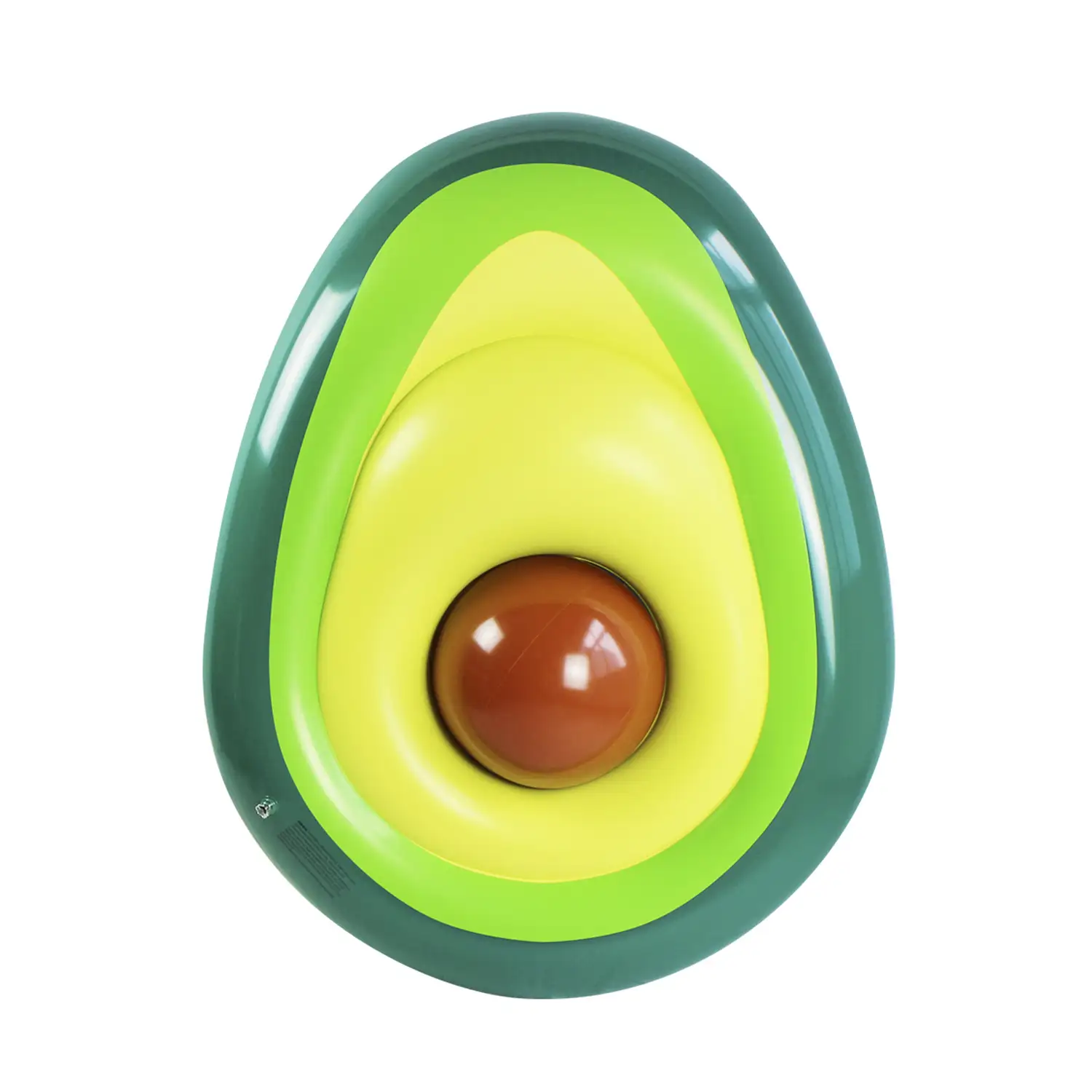 Colchoneta hinchable con forma de aguacate. 160x125cm