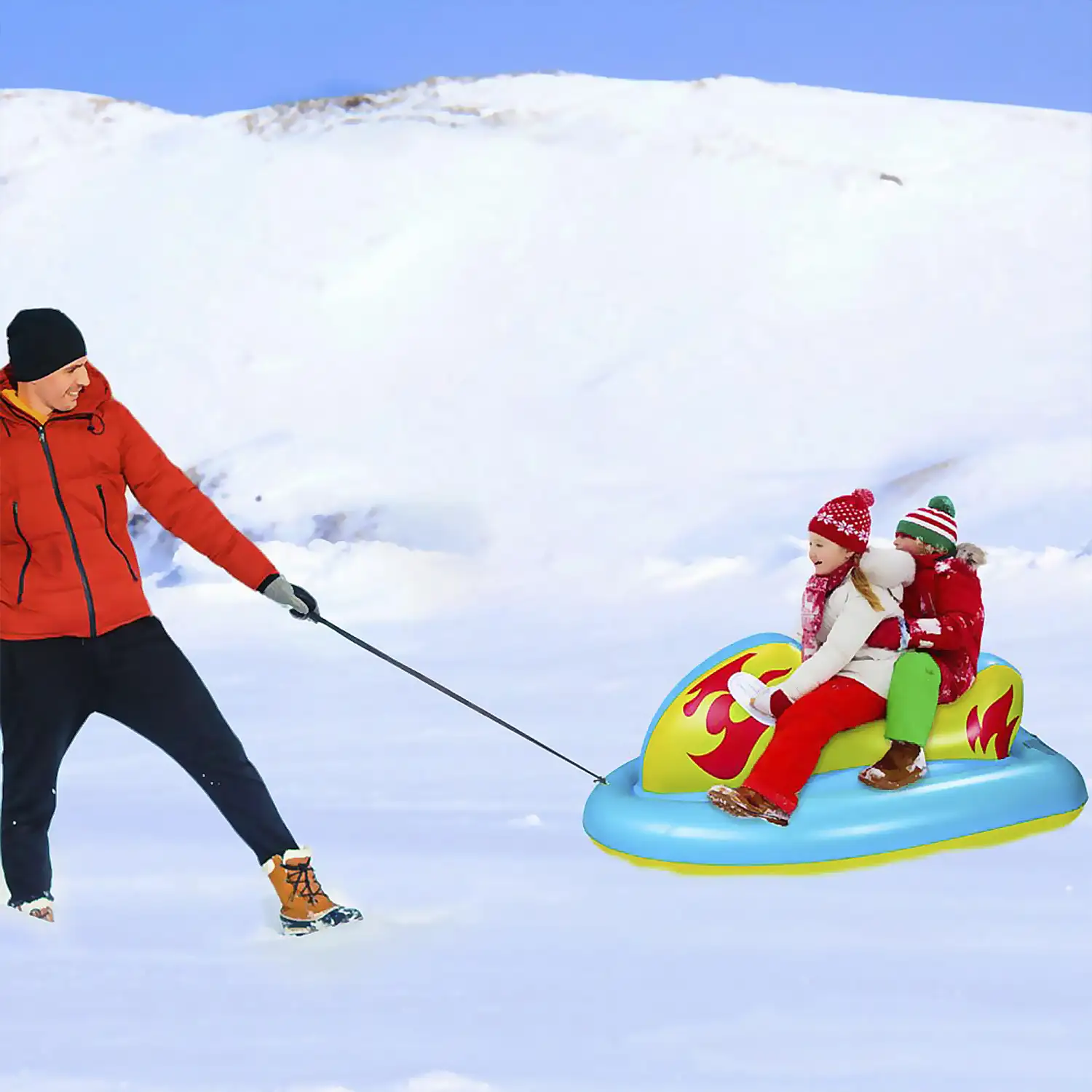 Colchoneta híbrida moto de agua, para nieve y agua. 126x76cm.