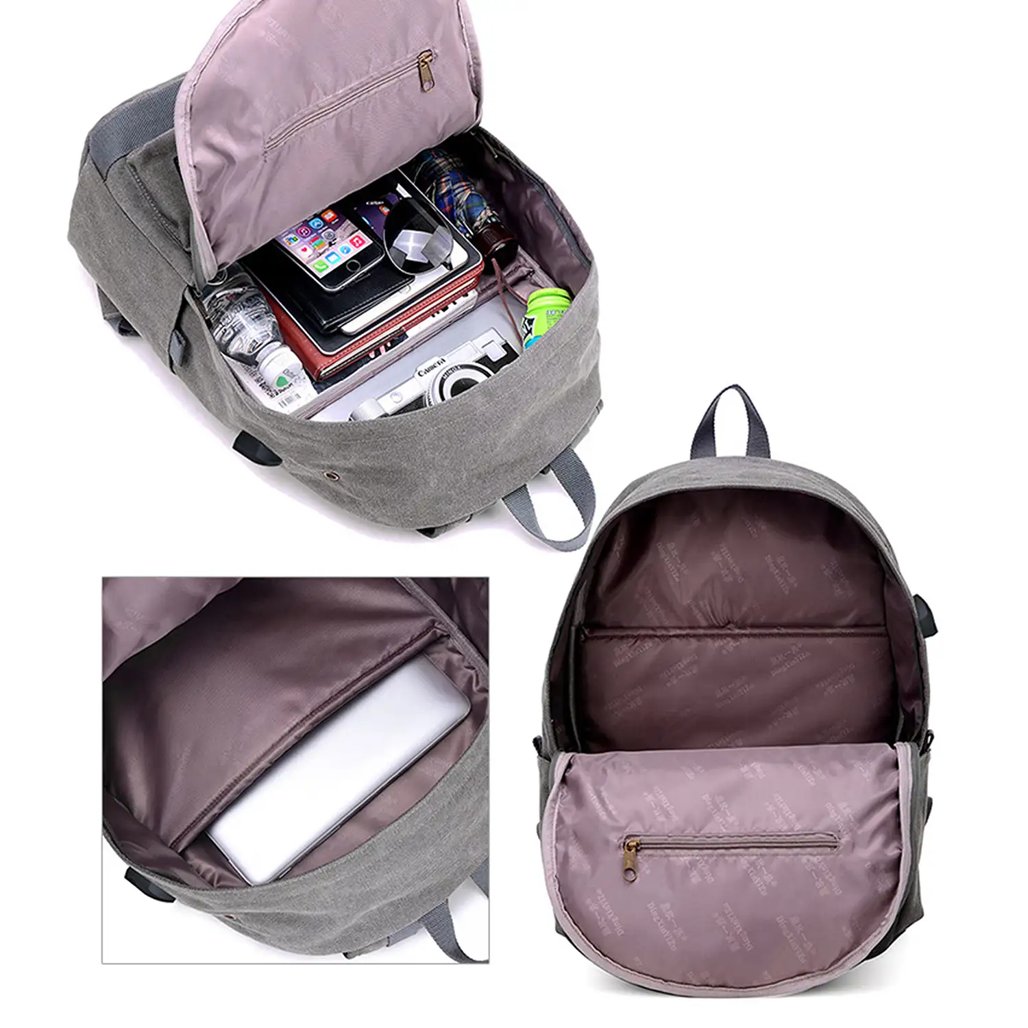 Mochila con cargador USB incorporado