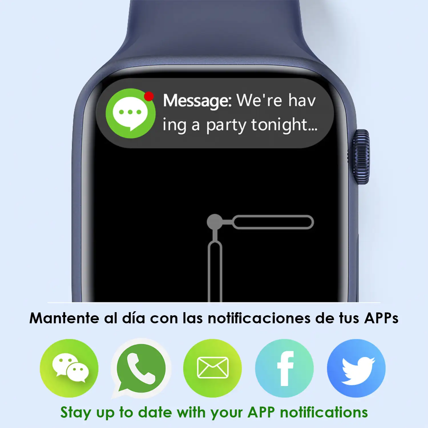 Smartwatch W29 Max con pantalla de 2.1 y modo always on. Monitor