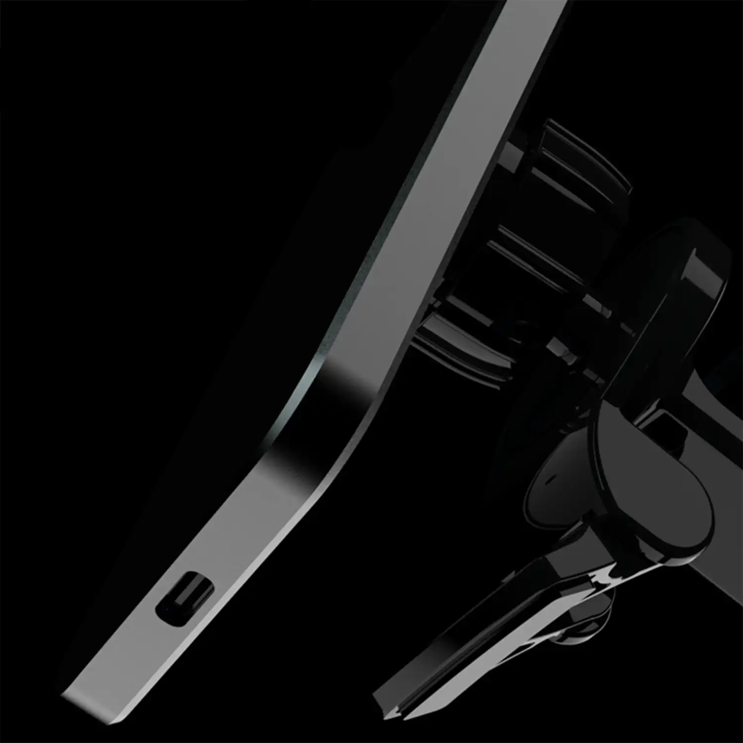 Cargador de coche inalámbrico Magsafe, con pinza para toma de aire, 15W. Con luz led ambiental.