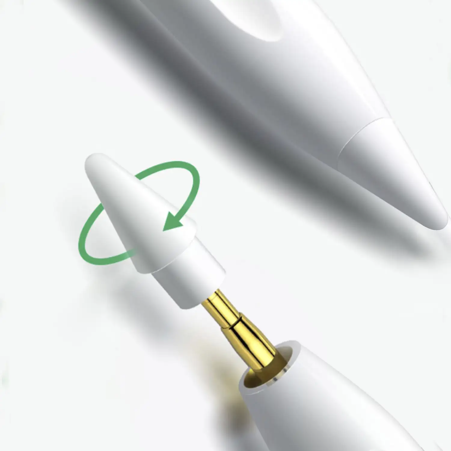 Pencil Pen P10 magnético con puntas reemplazables. Inclinable, núcleo de cobre con superconducción.