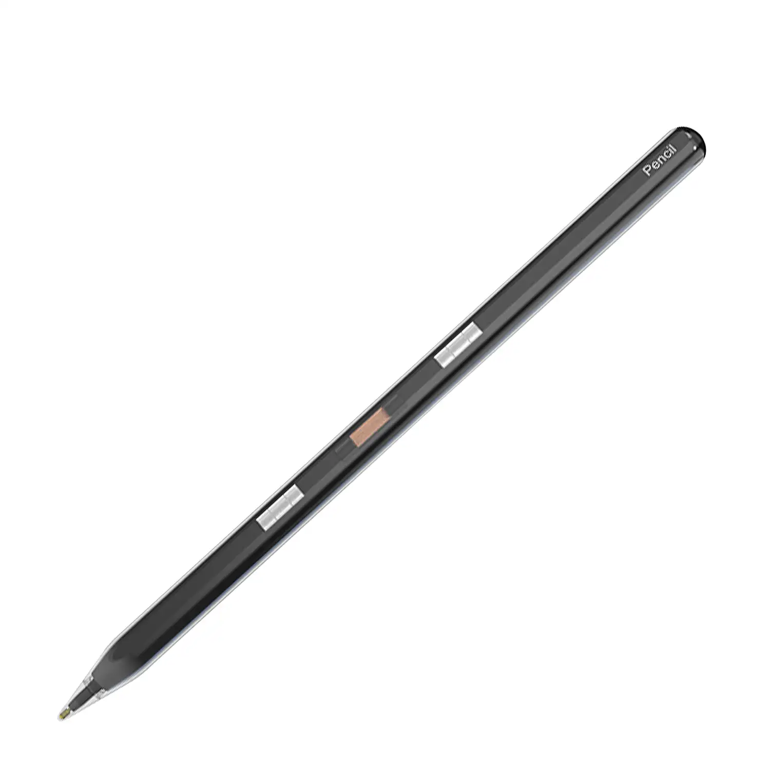 Pencil Pen P10S magnético con puntas reemplazables. Inclinable, núcleo de cobre con superconducción. Carcasa transparente.