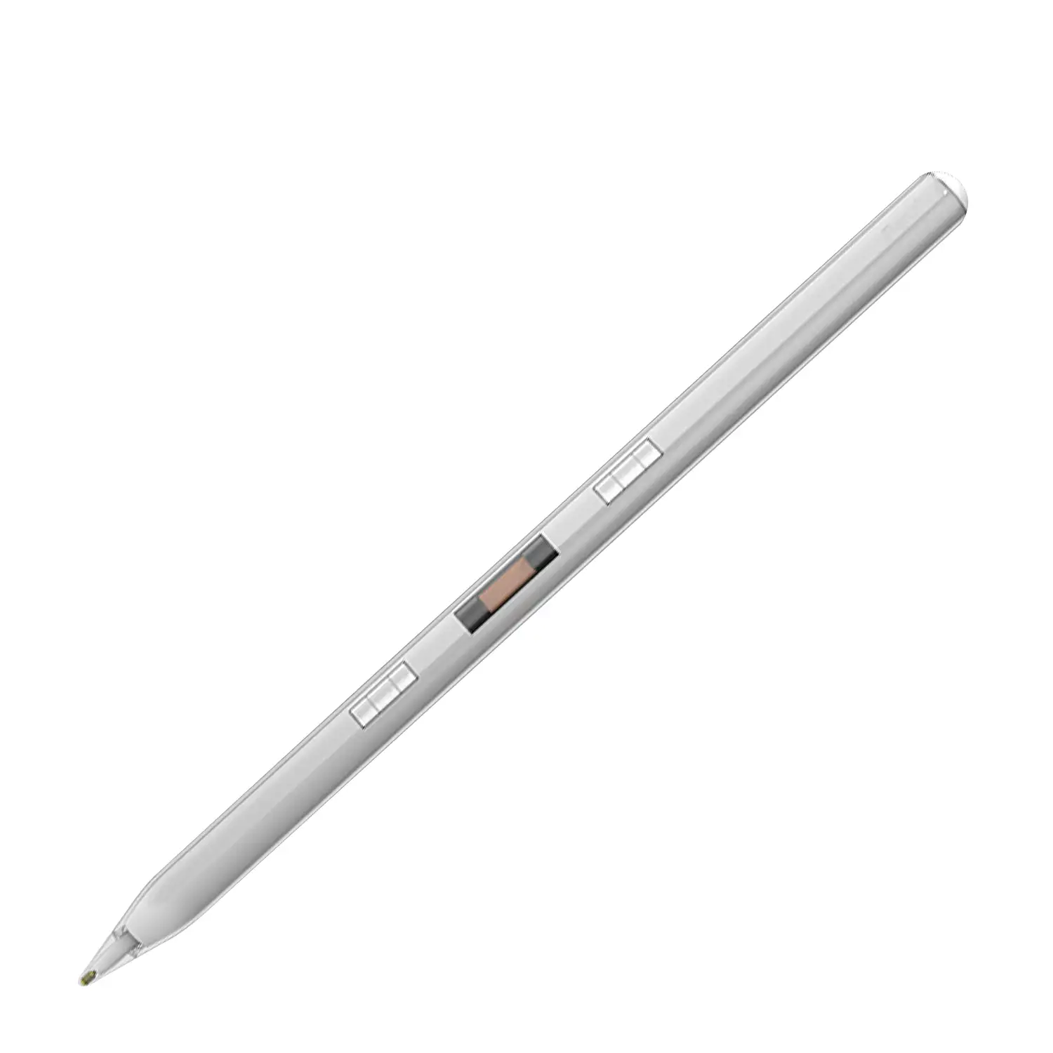 Pencil Pen P10S magnético con puntas reemplazables. Inclinable, núcleo de cobre con superconducción. Carcasa transparente.