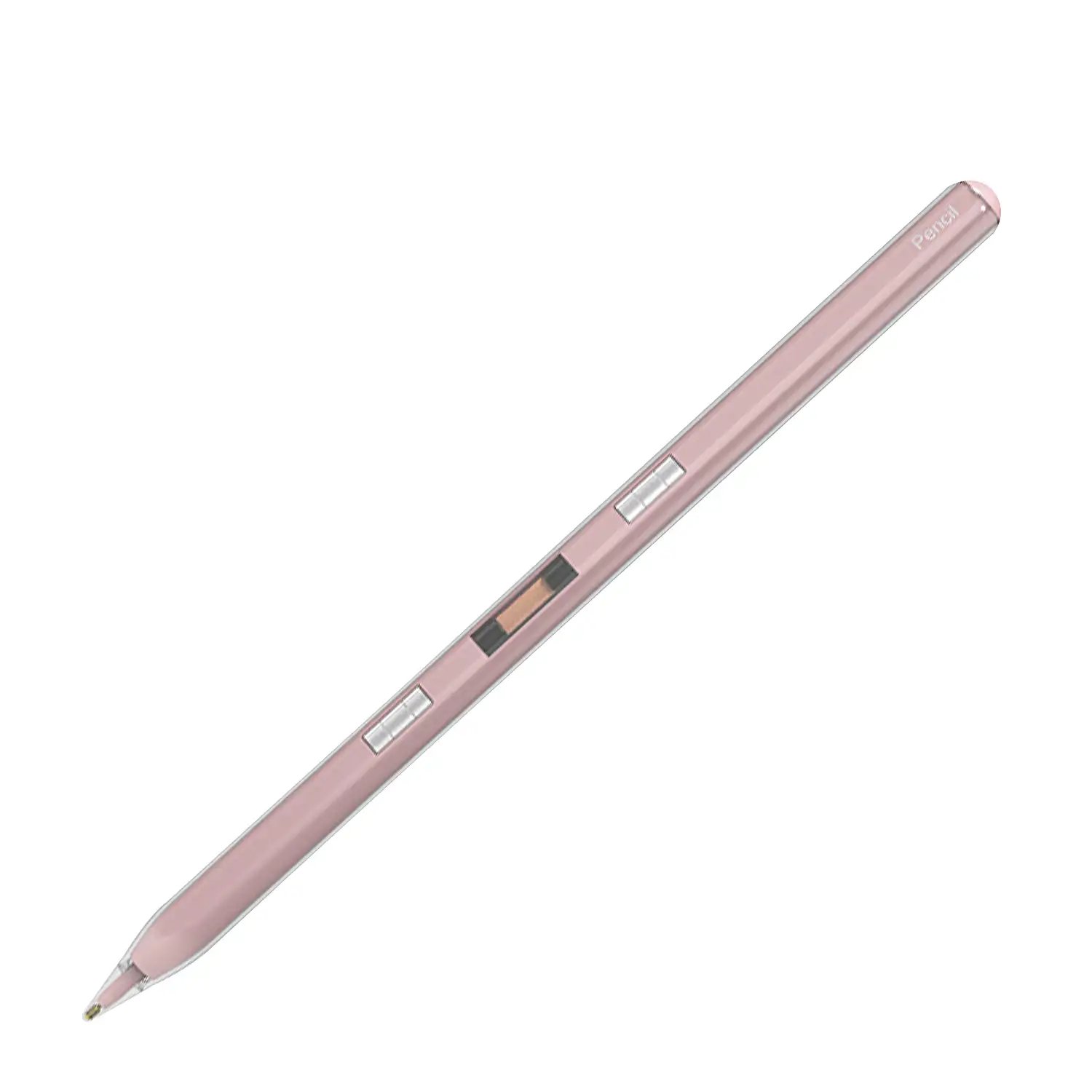 Pencil Pen P10S magnético con puntas reemplazables. Inclinable, núcleo de cobre con superconducción. Carcasa transparente.
