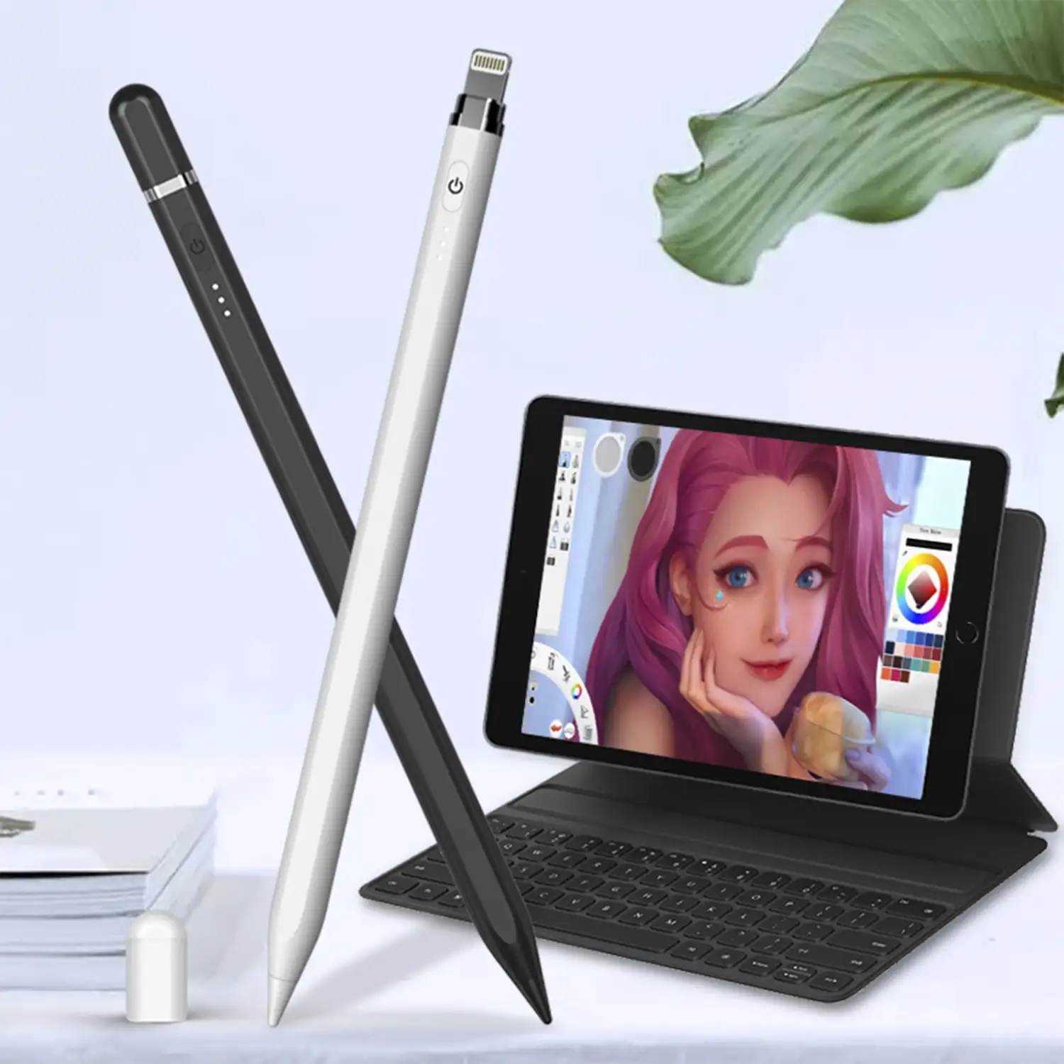 Pencil Pen P7-L para iPad. Apple MFI certificado, con carga Lightning y absorción magnética.
