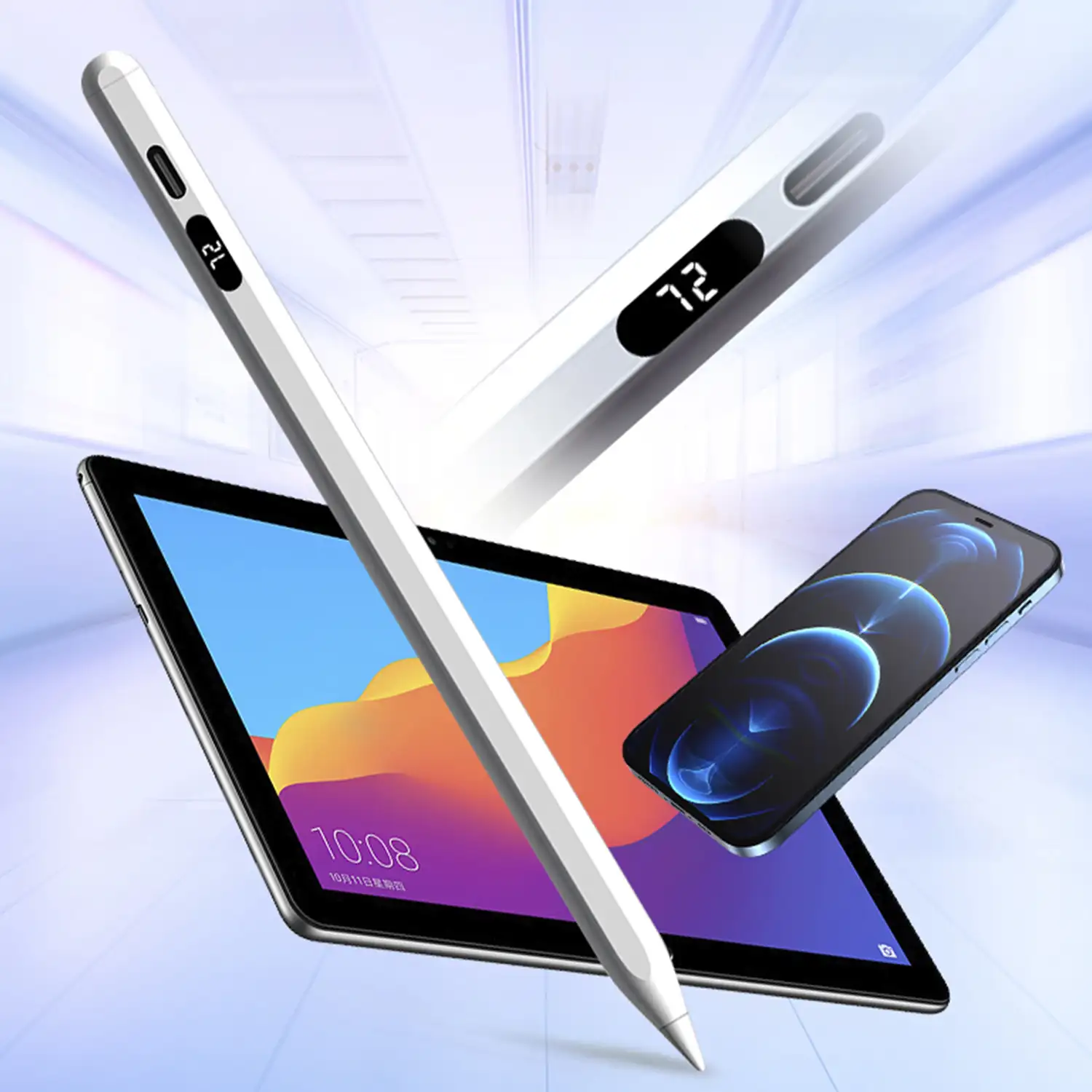 Pencil Pen C11 universal, para smartphones y tablets. Con display.