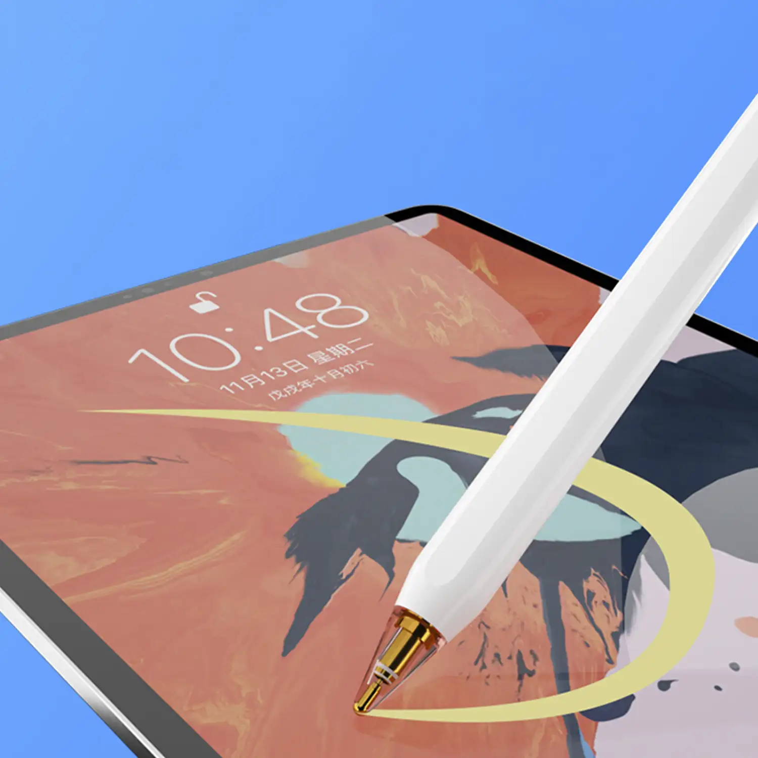 Repuesto de punta de metal para Pencil iPad generacion 1 y 2. Transparente. Colores aleatorios.