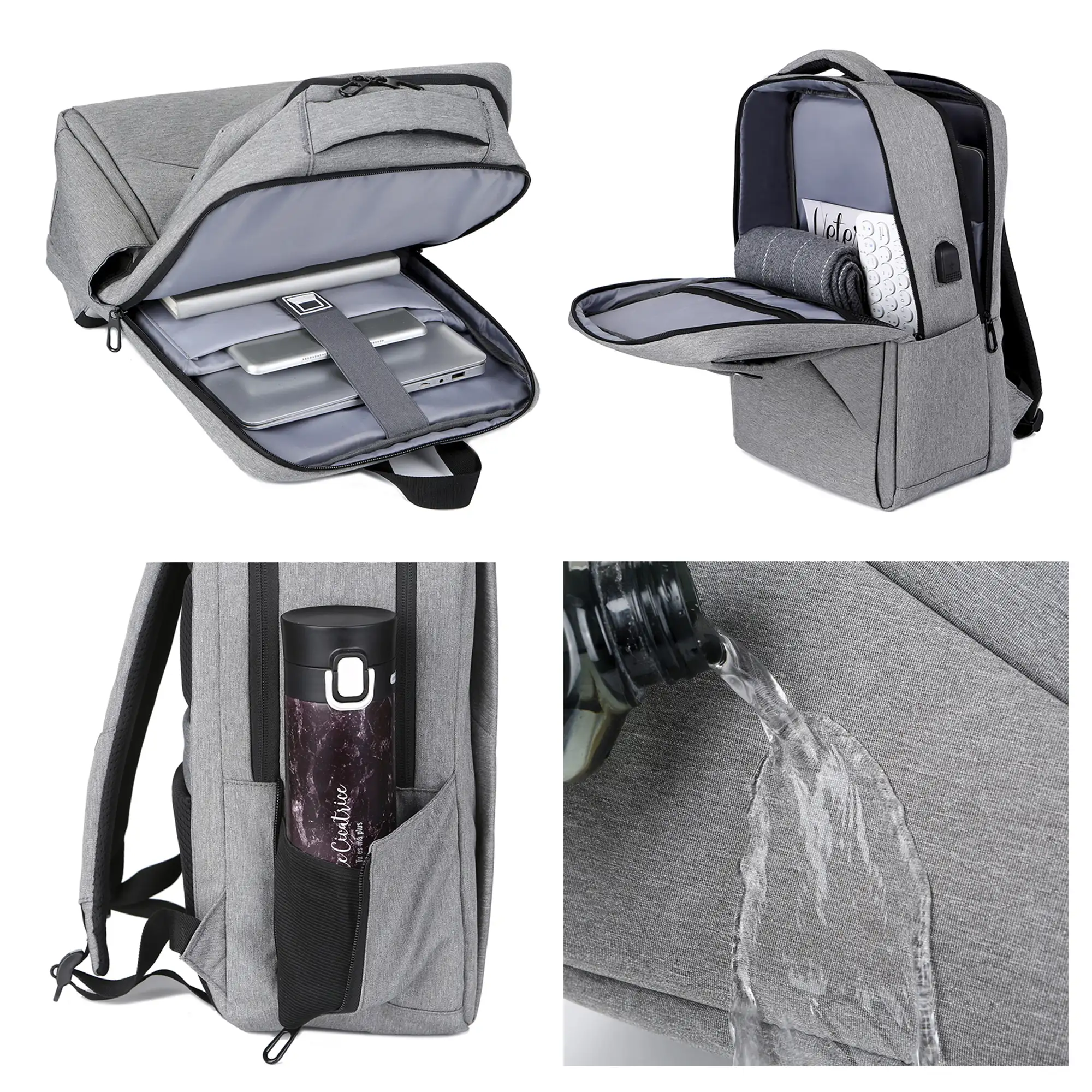 Mochila para Laptop con interfaz de carga USB.