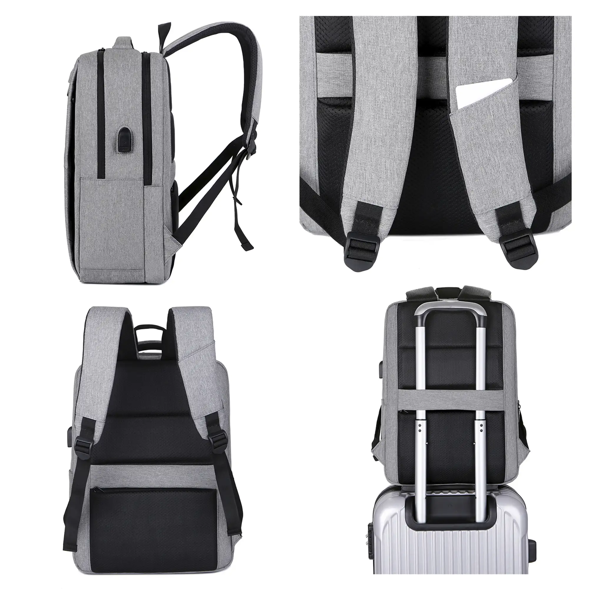 Mochila para Laptop con interfaz de carga USB.