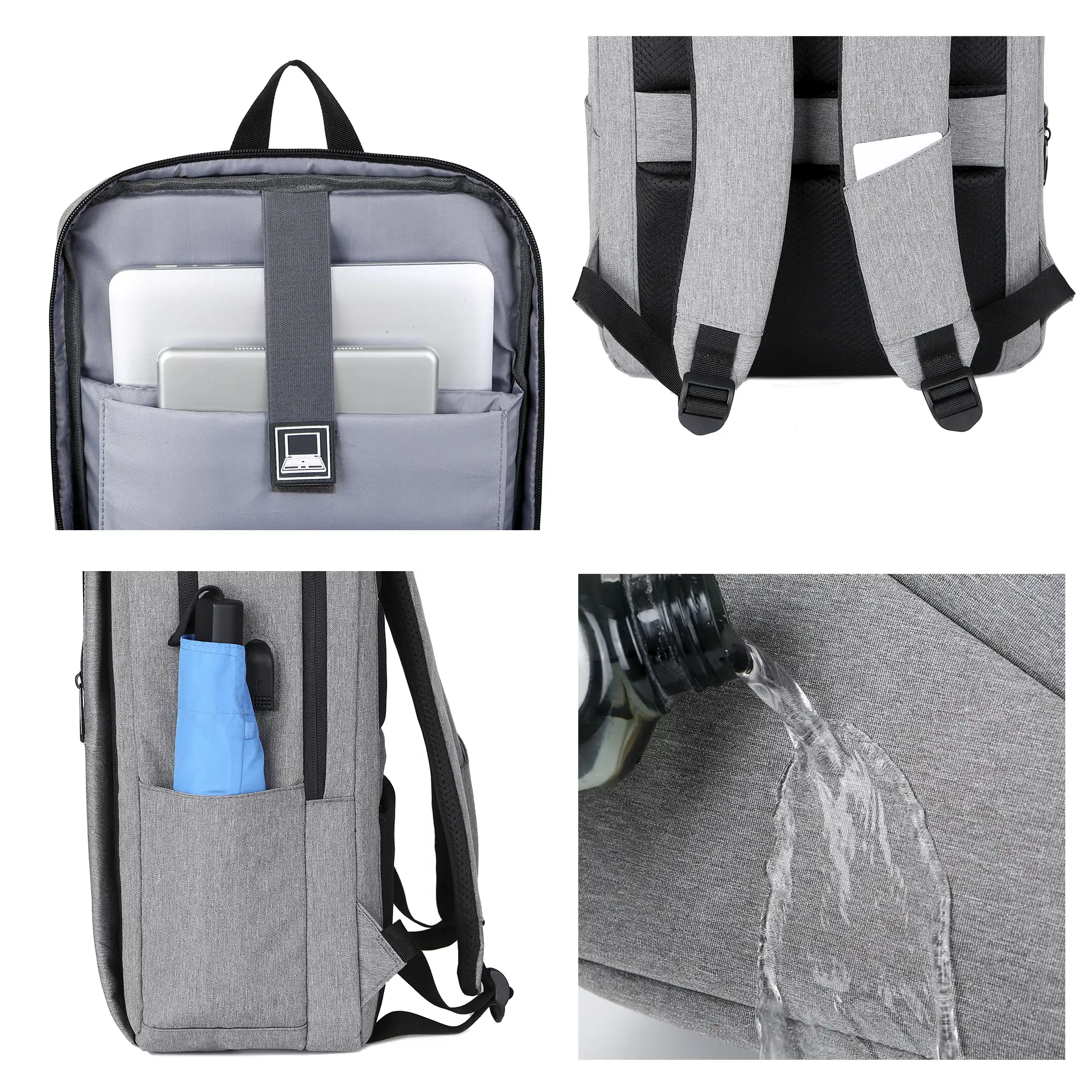 Mochila para Laptop con interfaz de carga USB.