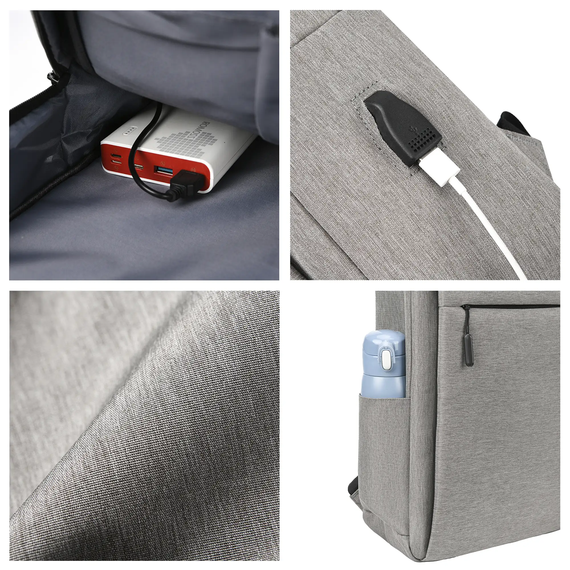 Mochila para Laptop con interfaz de carga USB.