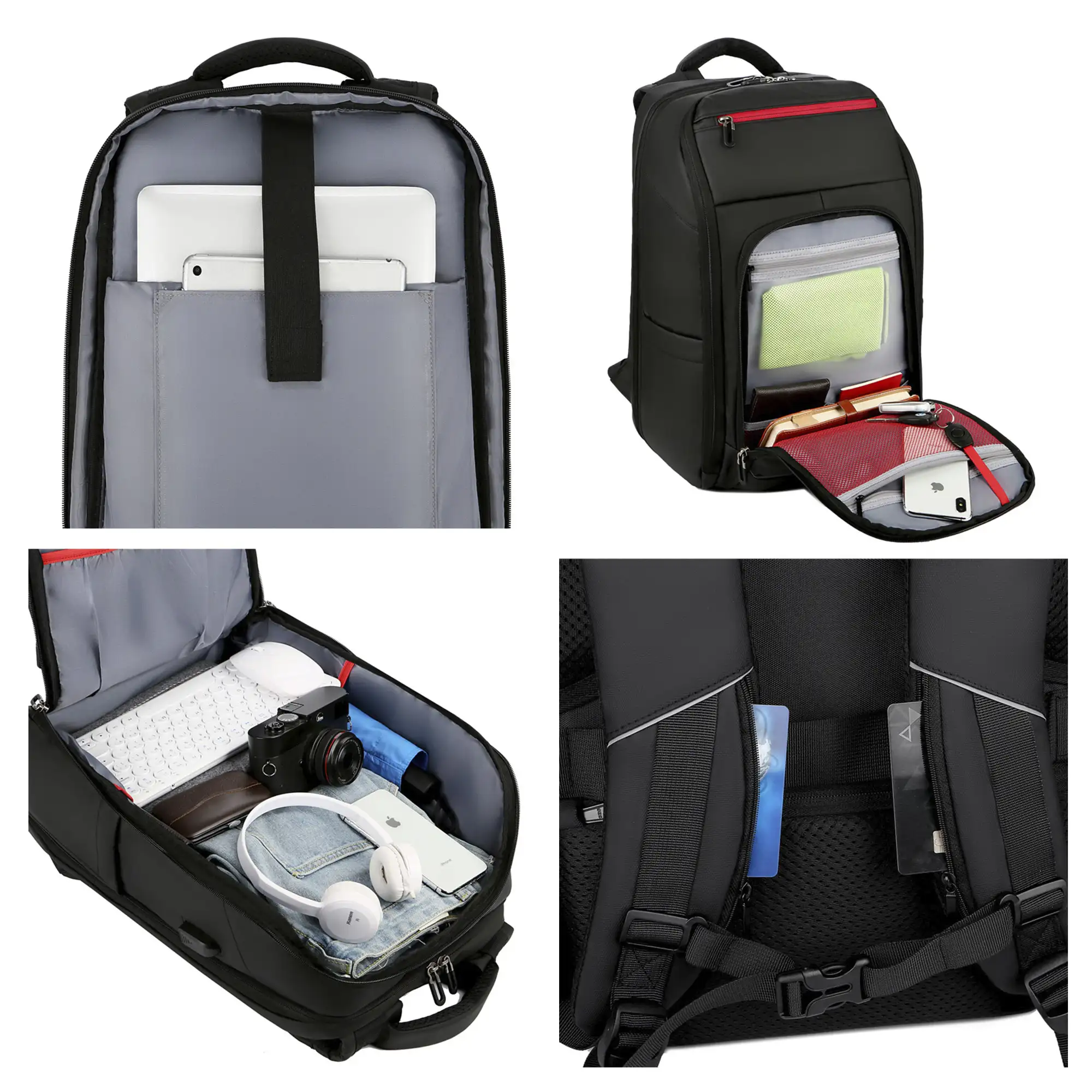 Mochila para Laptop con interfaz de carga USB.
