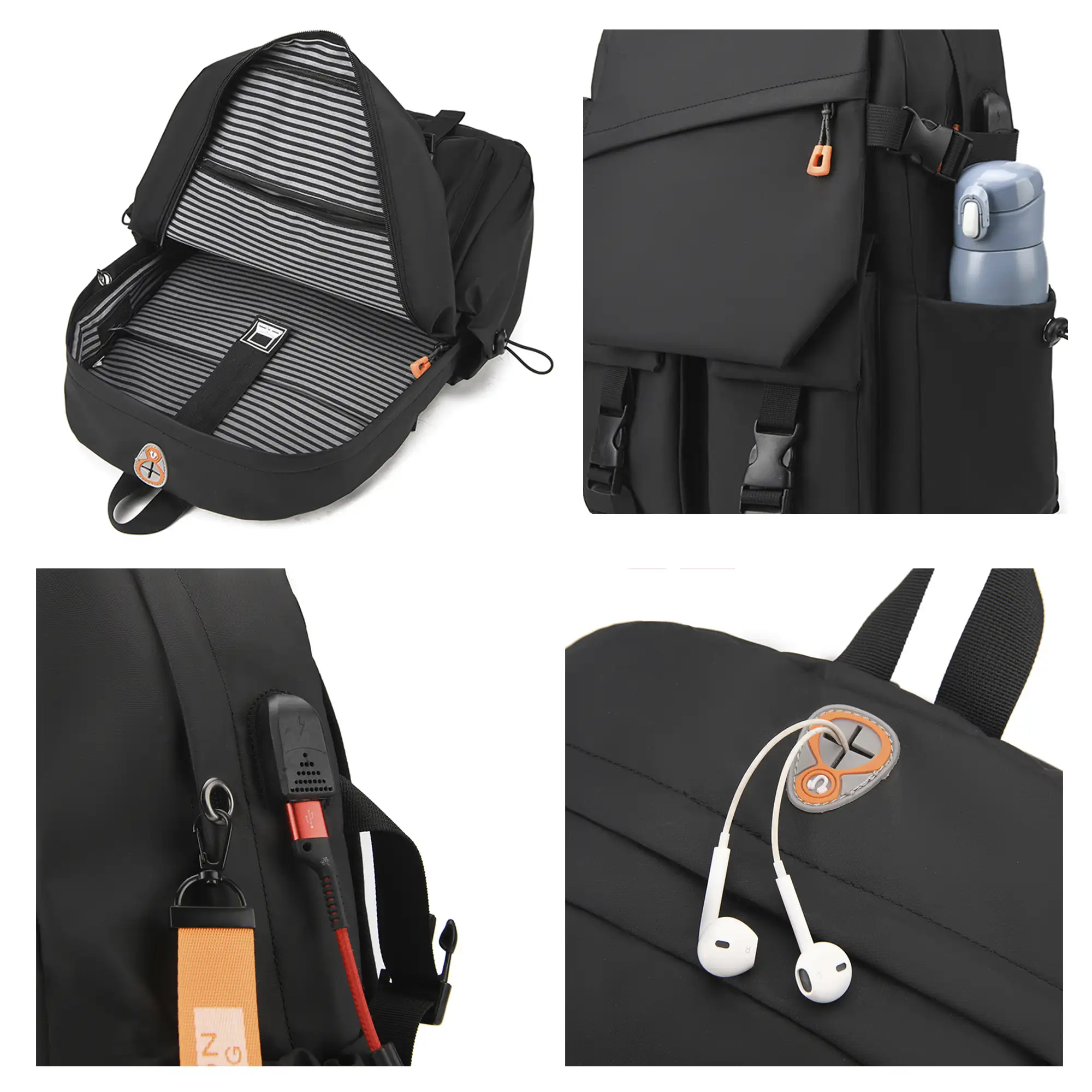 Mochila para Laptop con interfaz de carga USB.