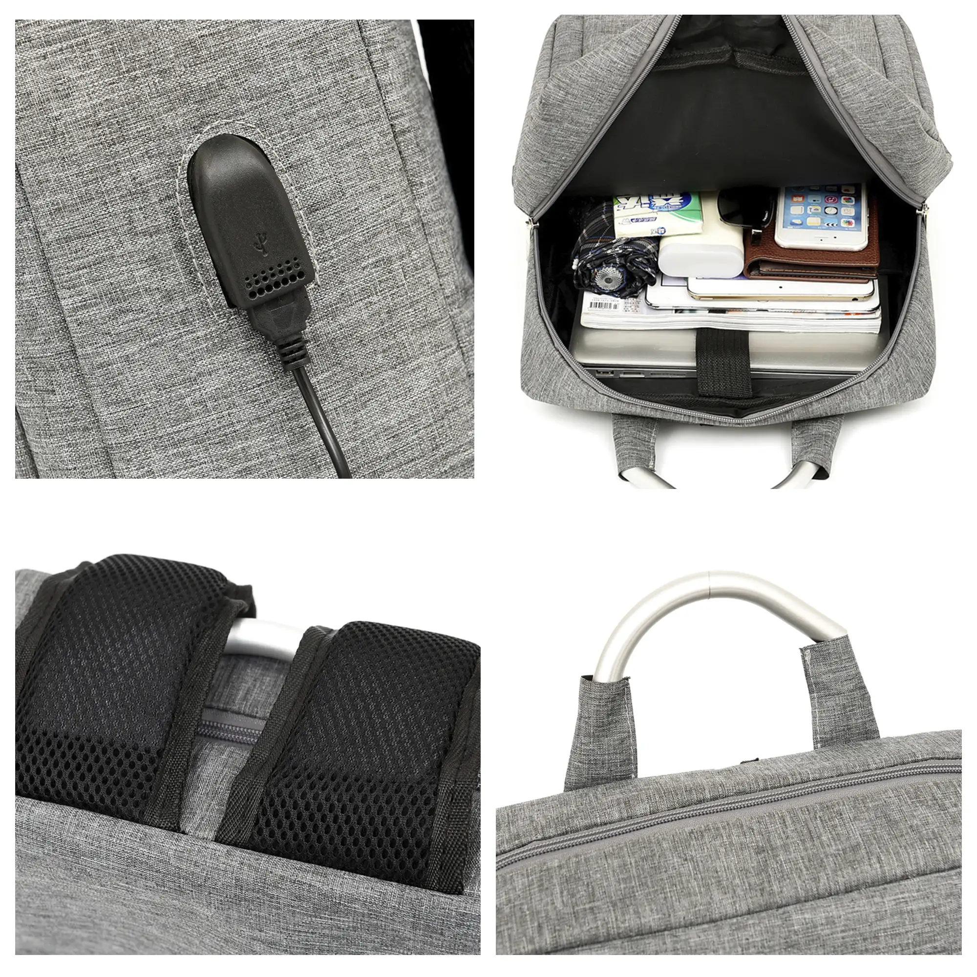 Mochila para Laptop con interfaz de carga USB.