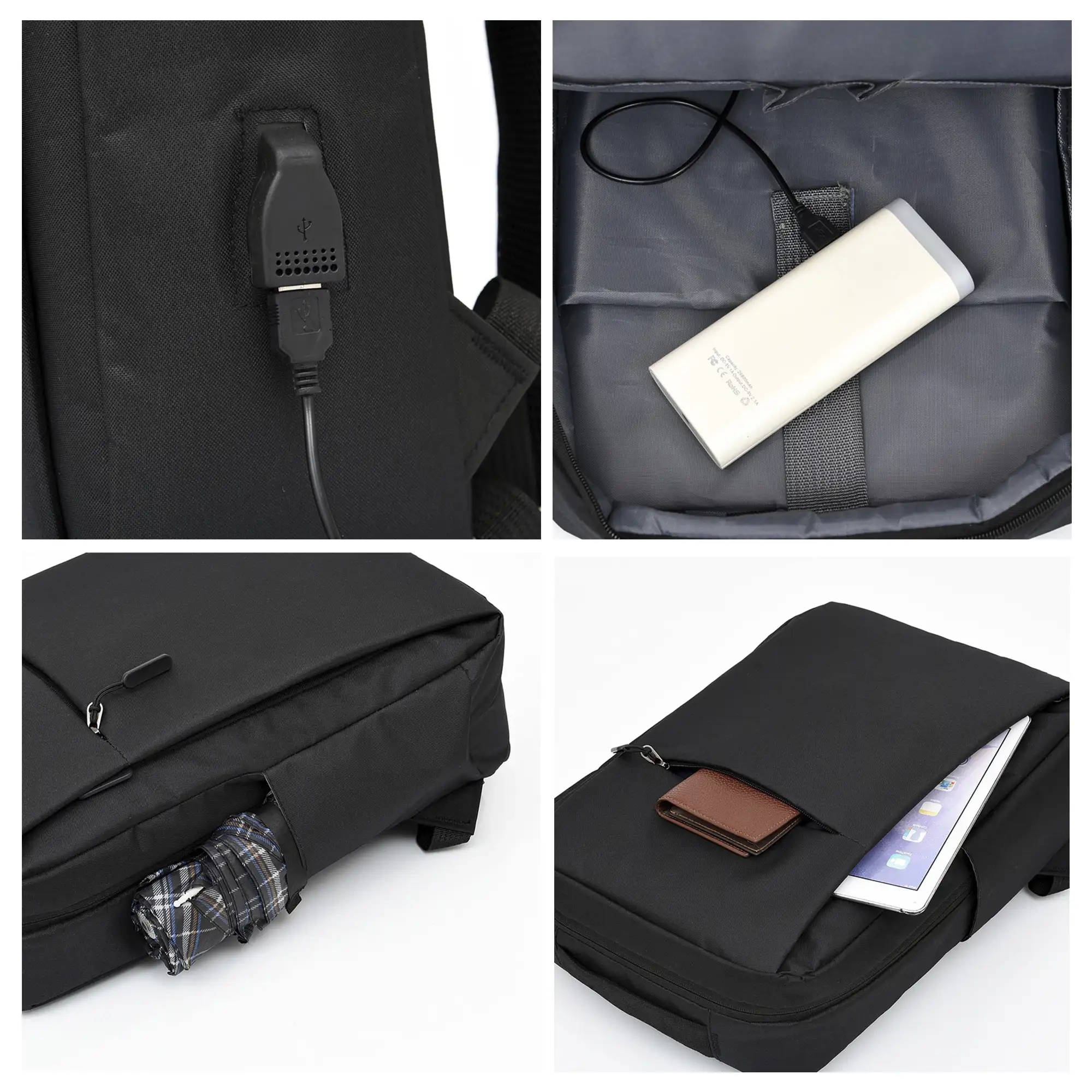Mochila para Laptop con interfaz de carga USB.