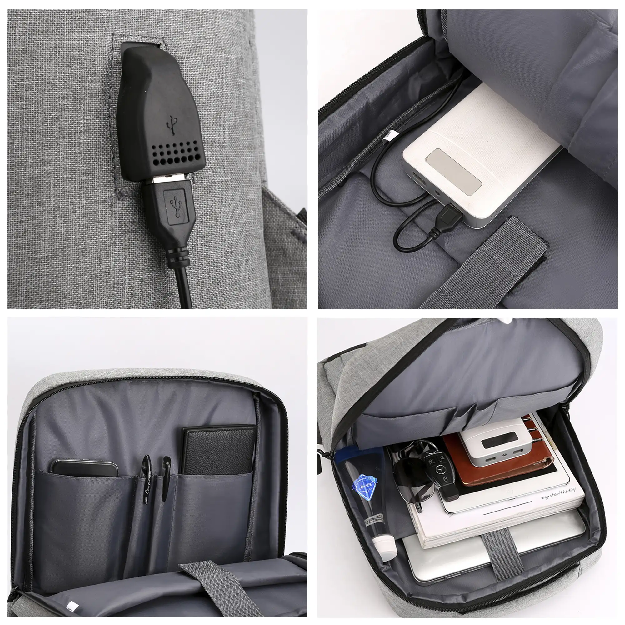 Mochila para Laptop con interfaz de carga USB.
