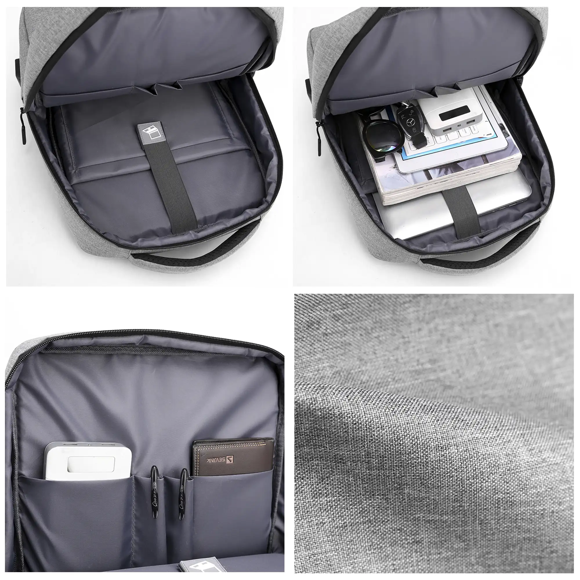 Mochila para Laptop con interfaz de carga USB.