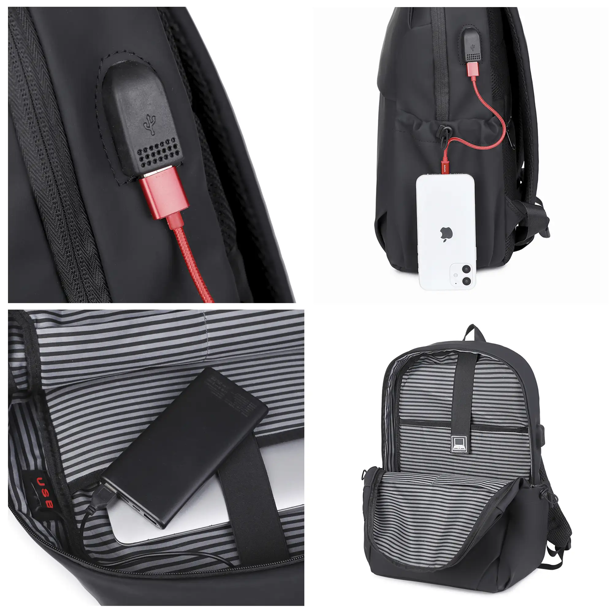 Mochila para Laptop con interfaz de carga USB