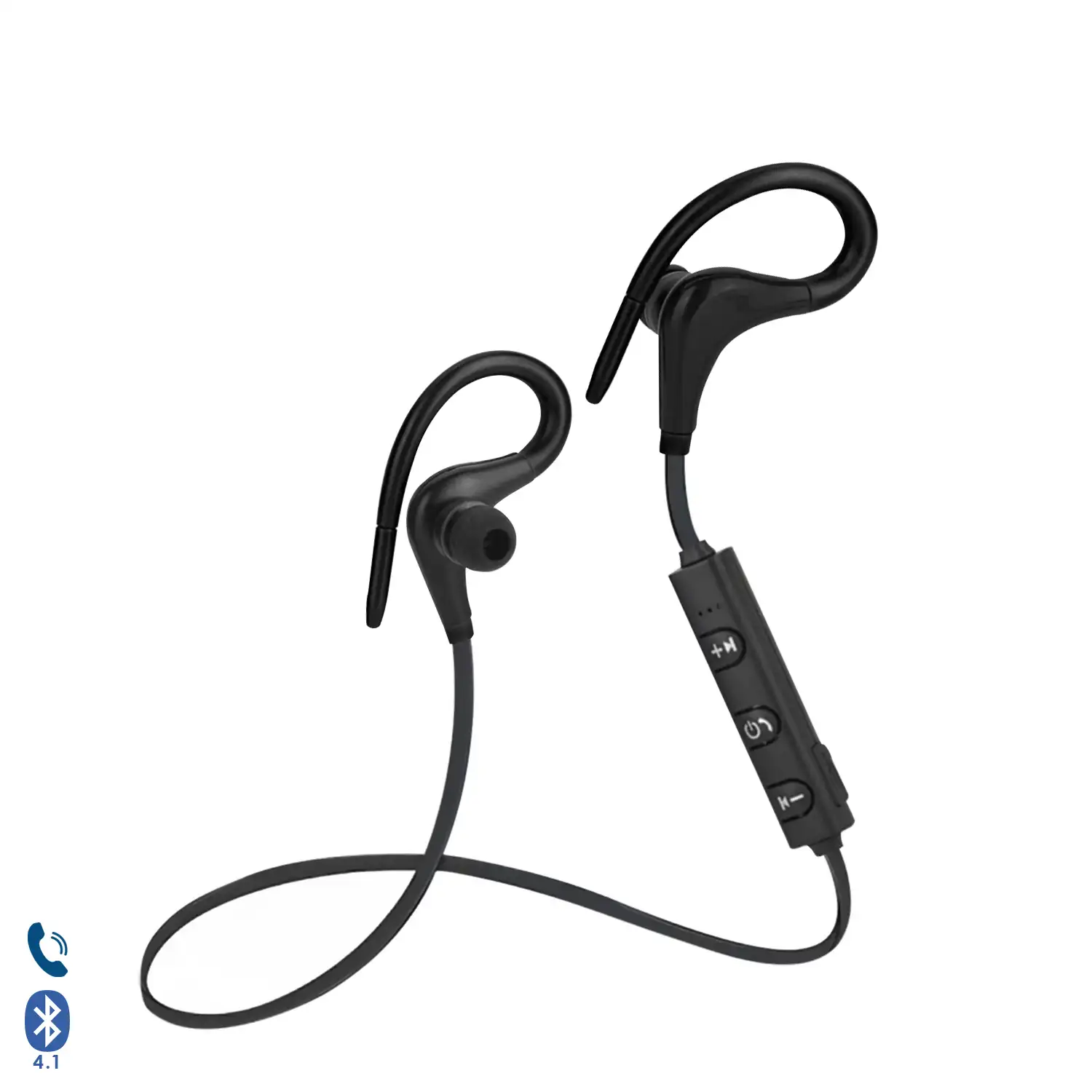 Auriculares deportivos Blueooth 4.1 con manos libres y mando de control.