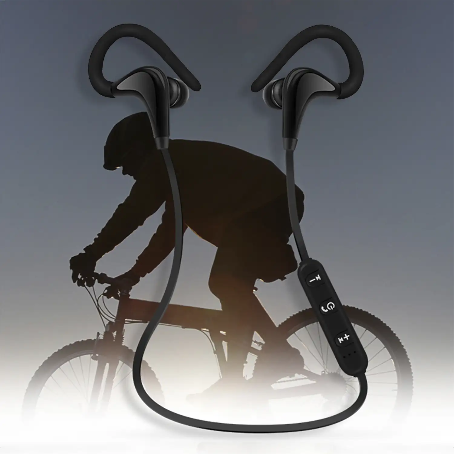 Auriculares deportivos Blueooth 4.1 con manos libres y mando de control.