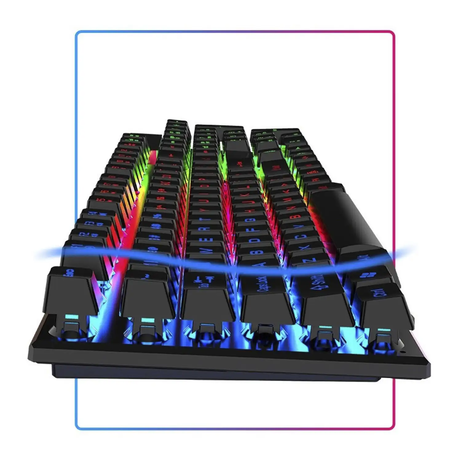 Teclado gaming TX30 con luces RGB.