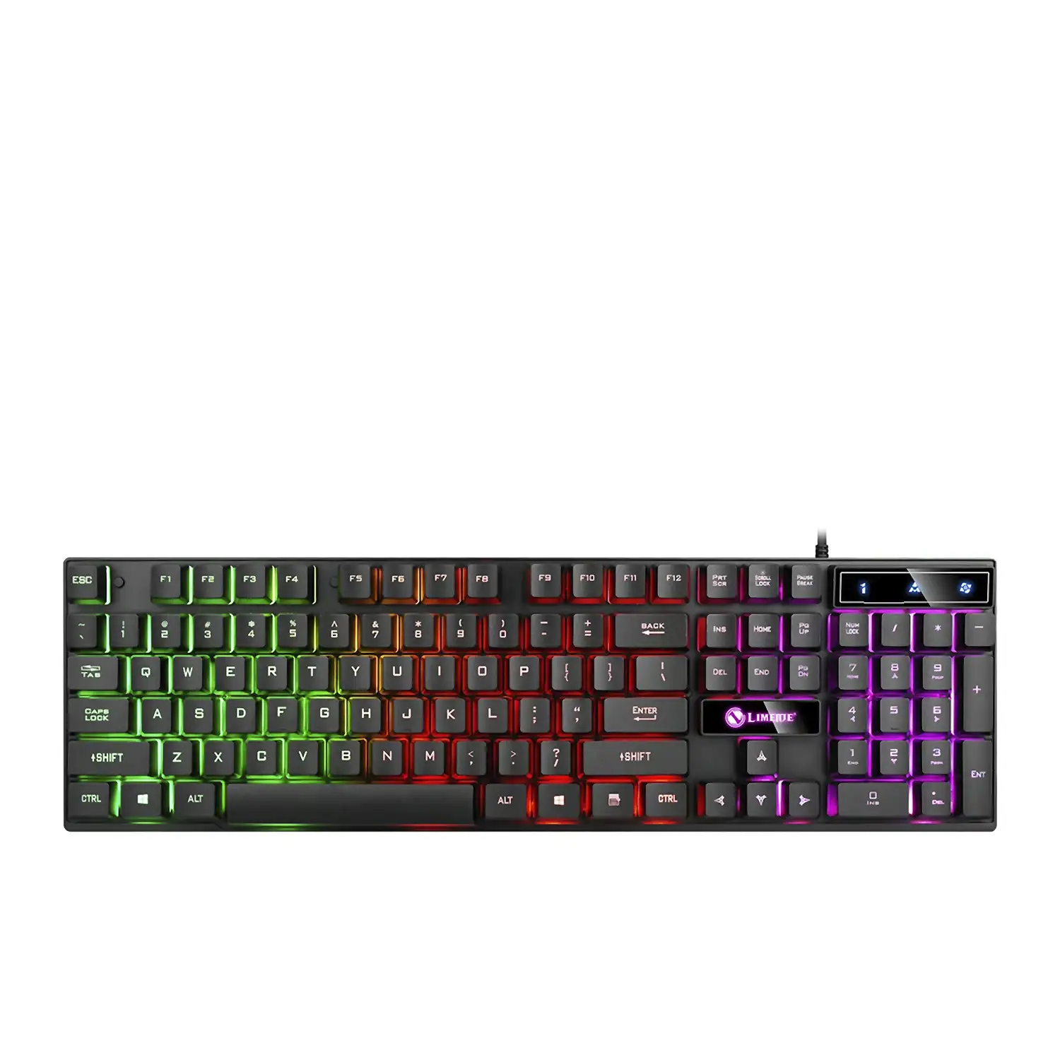 Teclado gaming TX30 con luces RGB.