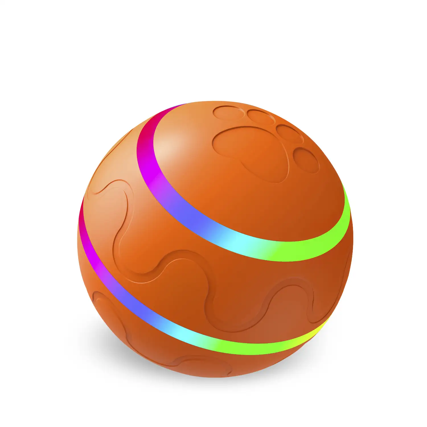 Bola rebotadora. Juguete interactivo inteligente para perros y mascotas. Luz activada por movimiento.