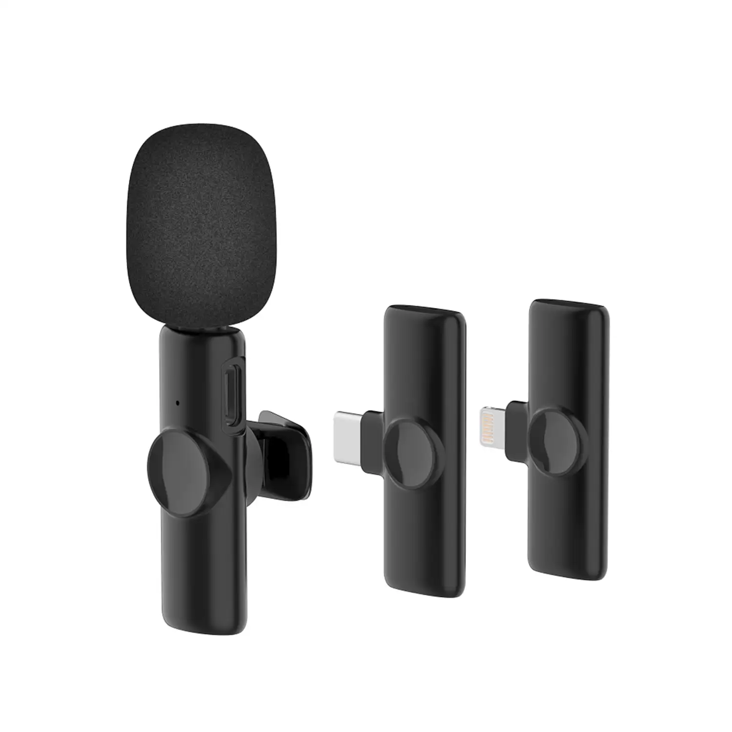 Micro de solapa K11, Plug & Play. Reducción de ruido, bajo retardo, inalámbrico, 2.4GHz. Para iOS y Android.