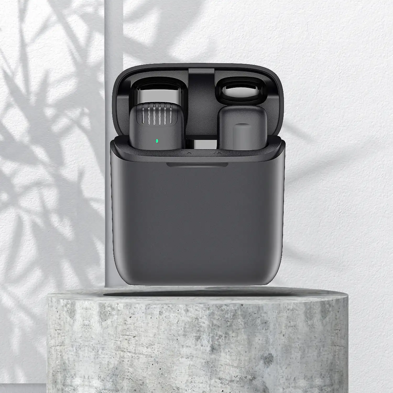 Micrófono inalámbrico portátil J11 Clip. Incluye micro y receptor. Para smartphone, cámaras y portátiles. Conexión USB-C + Lightning.