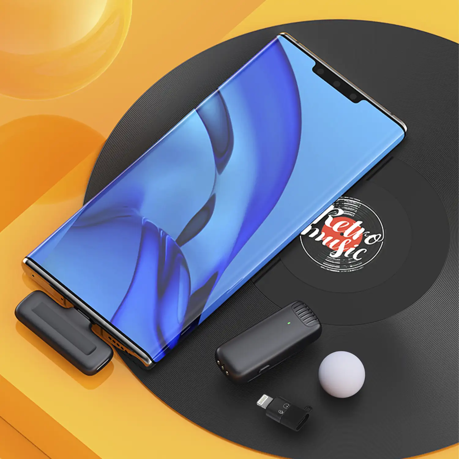 Micrófono inalámbrico portátil J11 Clip. Incluye micro y receptor. Para smartphone, cámaras y portátiles. Conexión USB-C + Lightning.