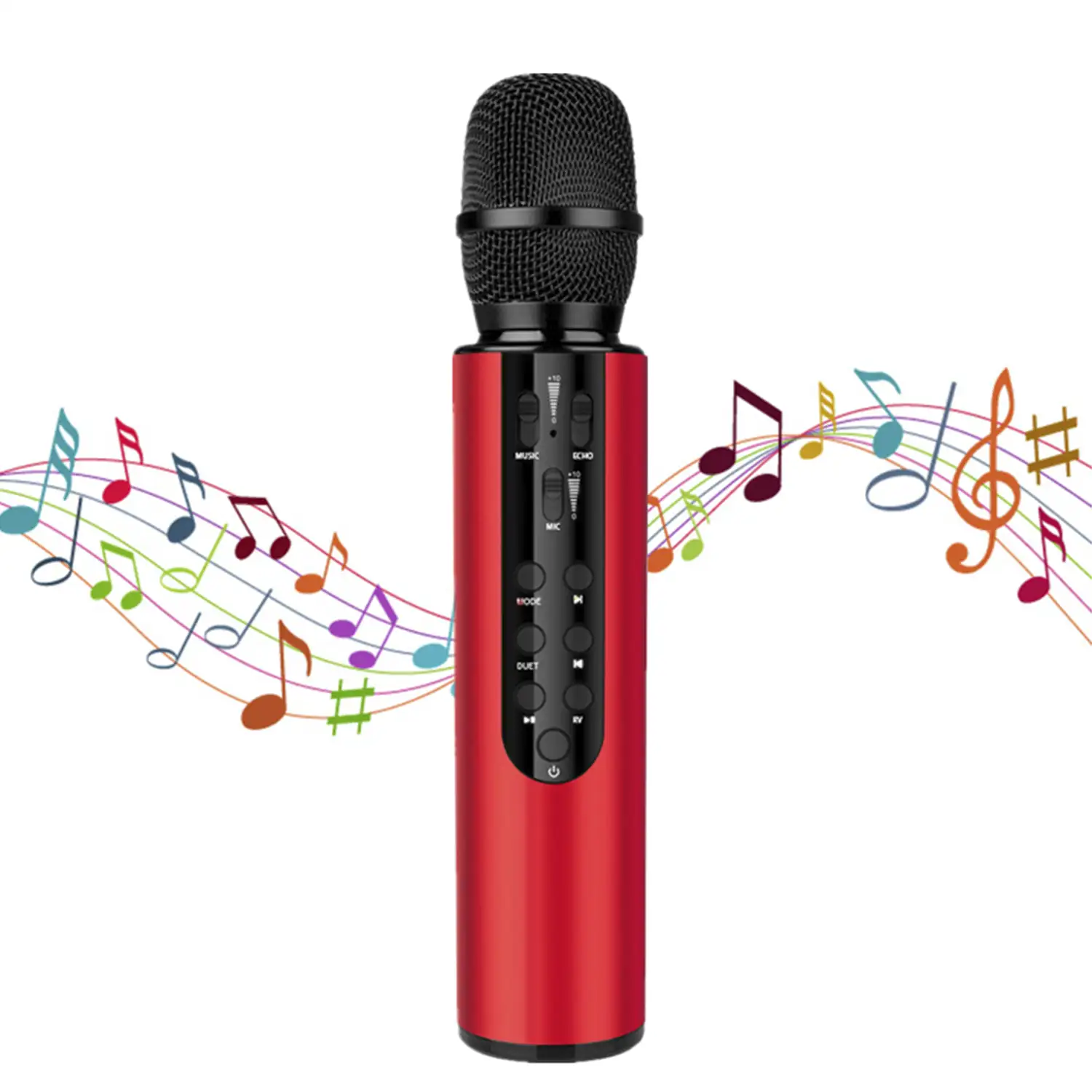 Micrófono Karaoke con altavoz incorporado, Bluetooth 5.0. Batería de 2000mAh. Tipo condensador.